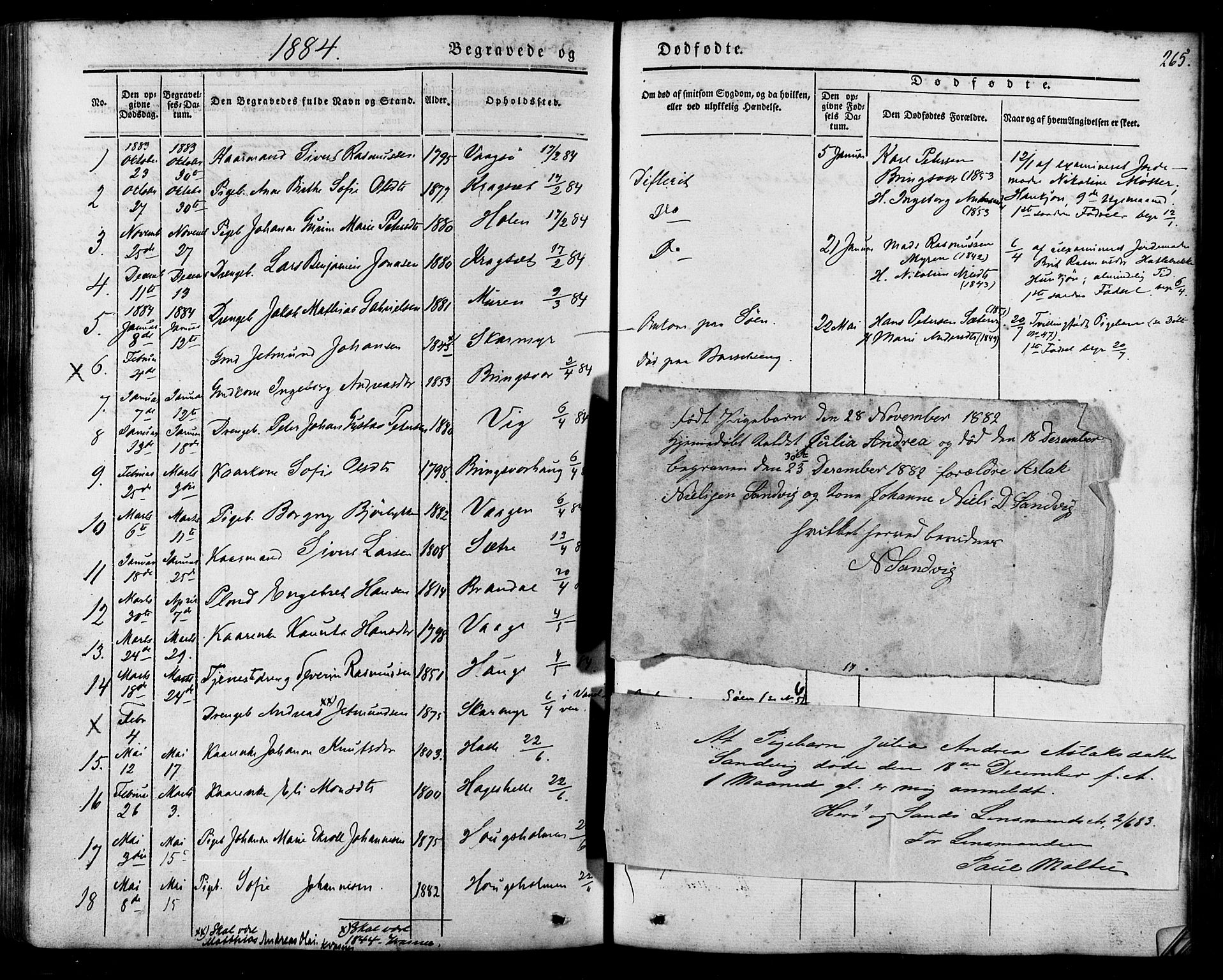 Ministerialprotokoller, klokkerbøker og fødselsregistre - Møre og Romsdal, SAT/A-1454/503/L0034: Parish register (official) no. 503A02, 1841-1884, p. 265