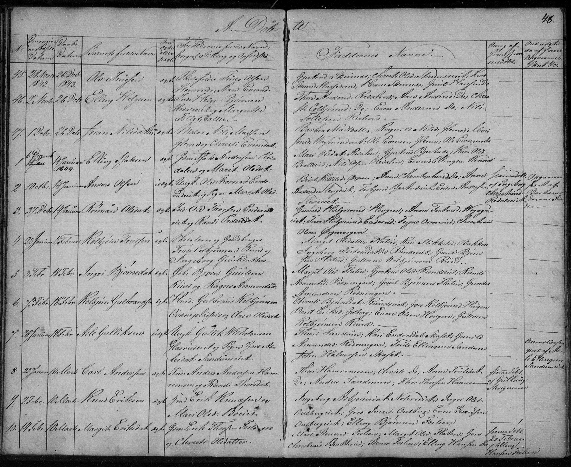 Krødsherad kirkebøker, SAKO/A-19/F/Fa/L0002: Parish register (official) no. 2, 1829-1851, p. 48
