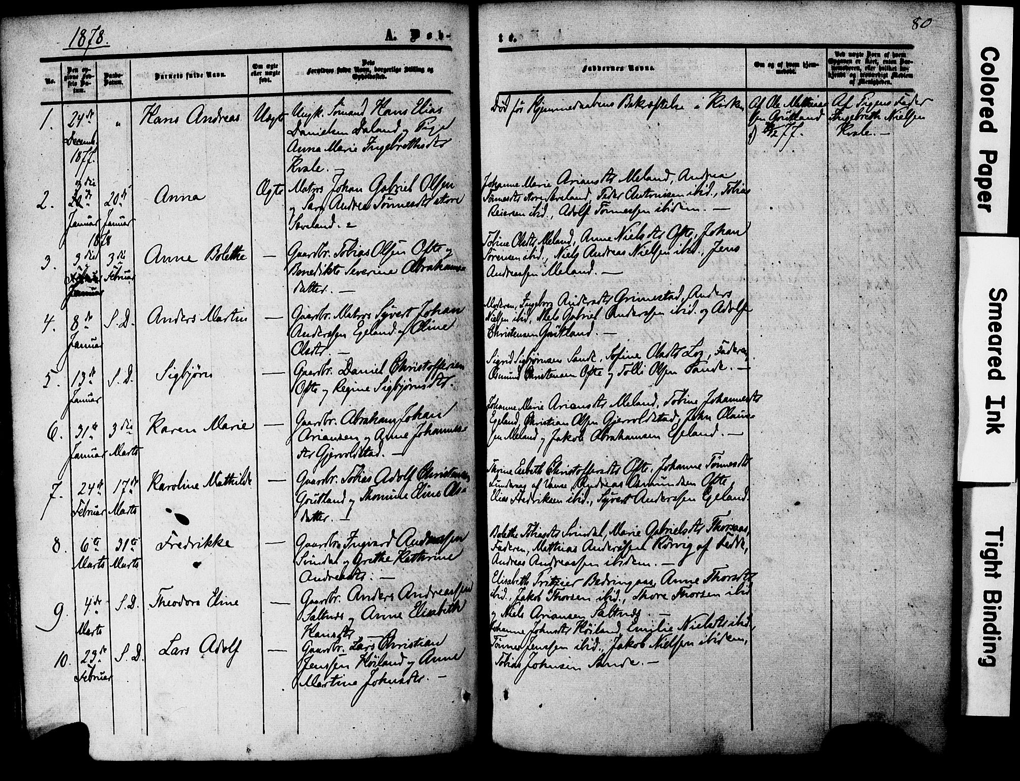 Herad sokneprestkontor, AV/SAK-1111-0018/F/Fa/Faa/L0005: Parish register (official) no. A 5, 1853-1886, p. 80