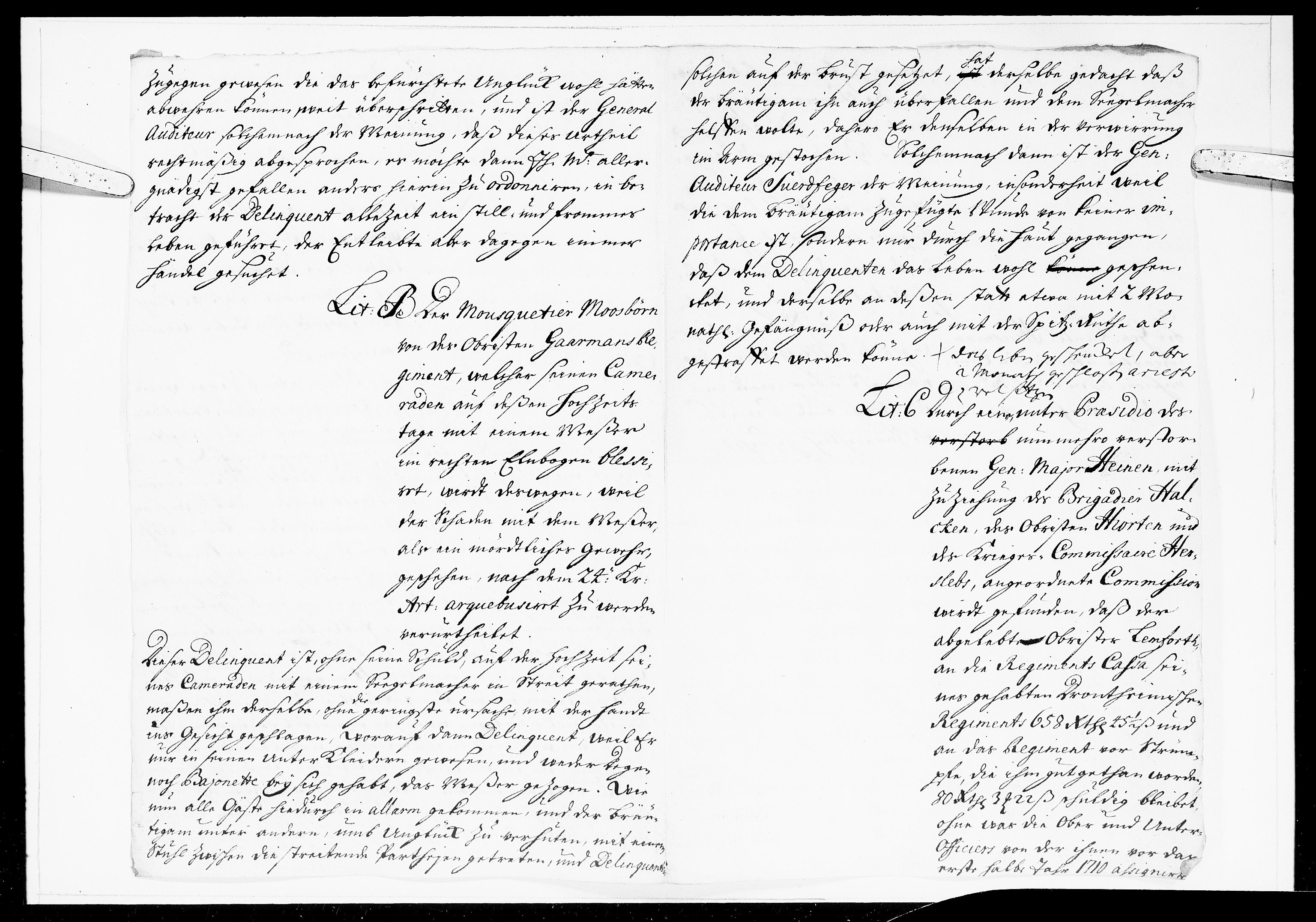 Krigskollegiet, Krigskancelliet, DRA/A-0006/-/1003-1013: Refererede sager, 1714, p. 91