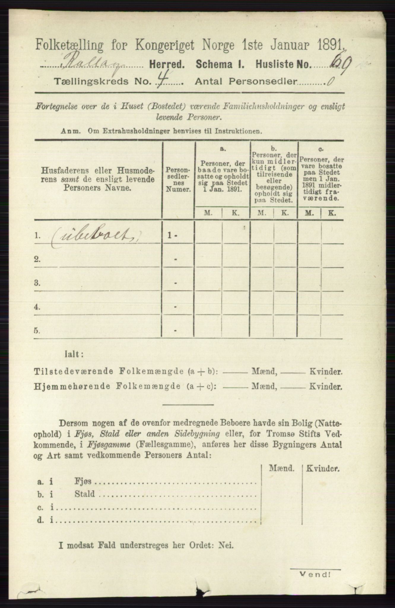 RA, 1891 census for 0632 Rollag, 1891, p. 1278