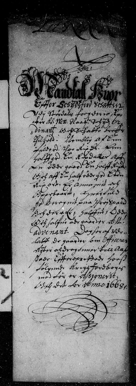 Rentekammeret inntil 1814, Reviderte regnskaper, Stiftamtstueregnskaper, Trondheim stiftamt og Nordland amt, AV/RA-EA-6044/R/Rd/L0025: Trondheim stiftamt, 1668