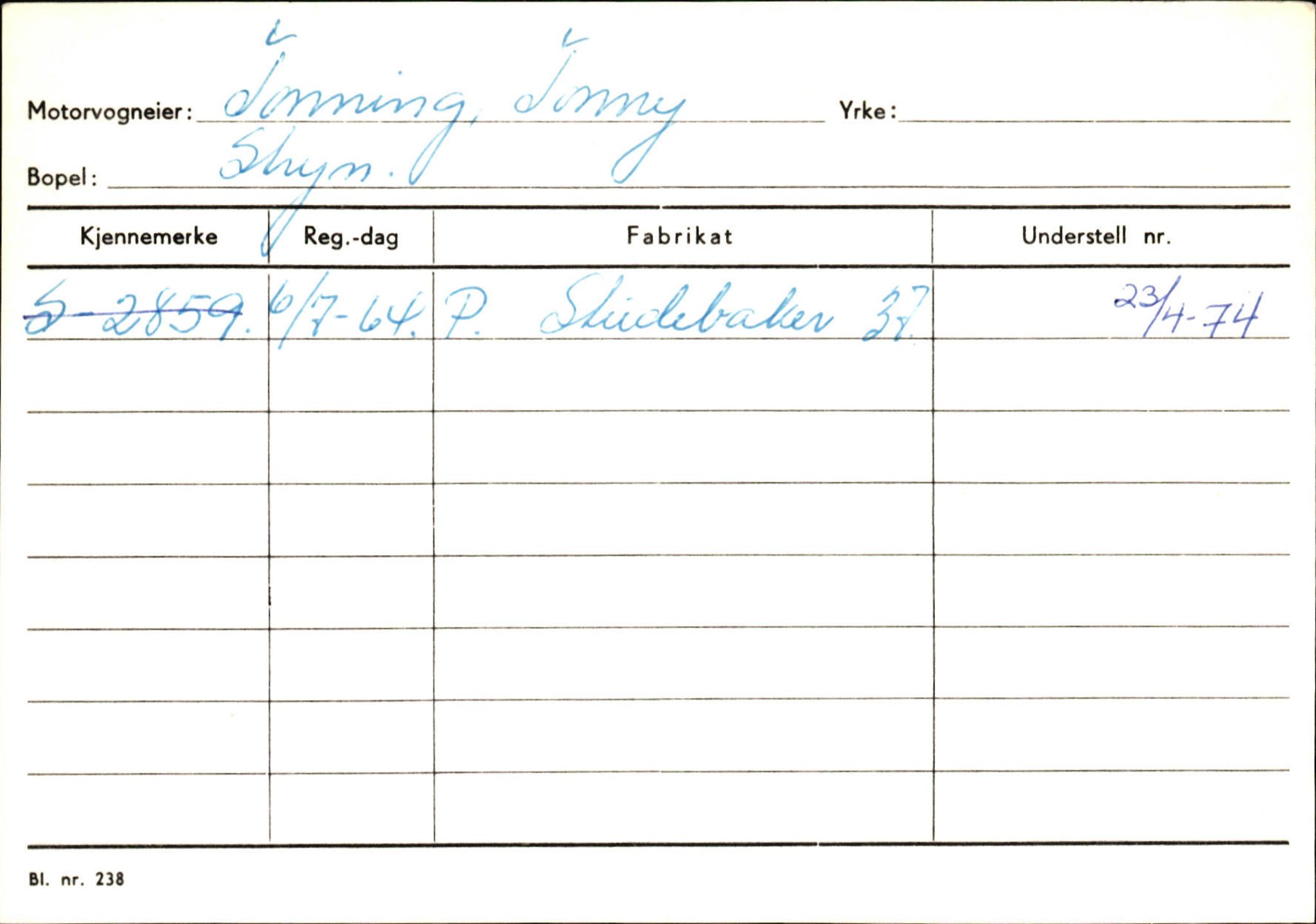 Statens vegvesen, Sogn og Fjordane vegkontor, SAB/A-5301/4/F/L0131: Eigarregister Høyanger P-Å. Stryn S-Å, 1945-1975, p. 2016