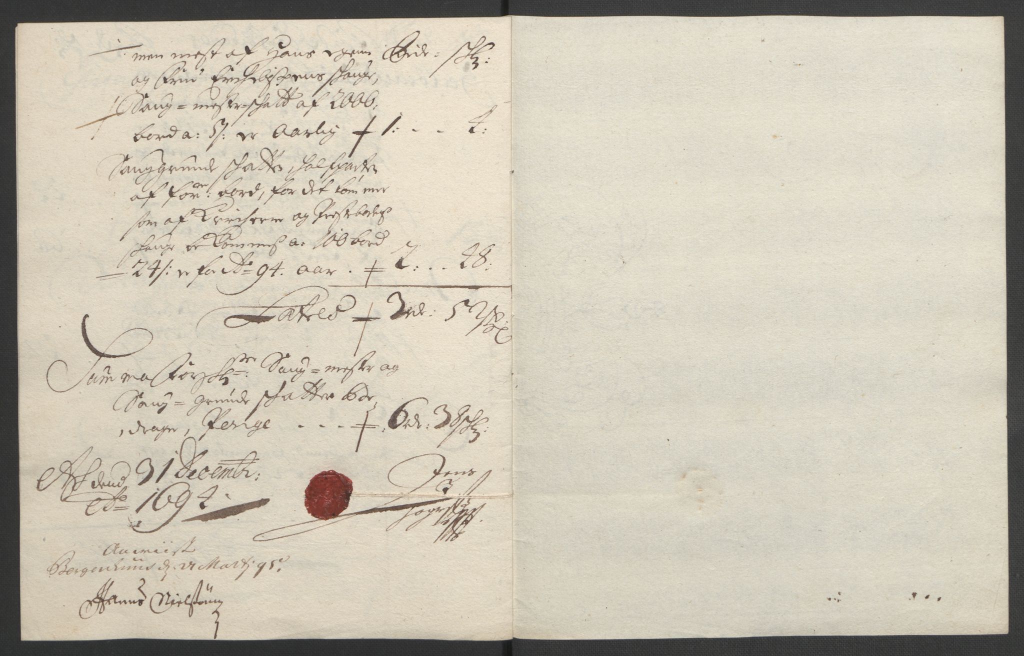 Rentekammeret inntil 1814, Reviderte regnskaper, Fogderegnskap, AV/RA-EA-4092/R53/L3421: Fogderegnskap Sunn- og Nordfjord, 1693-1694, p. 311