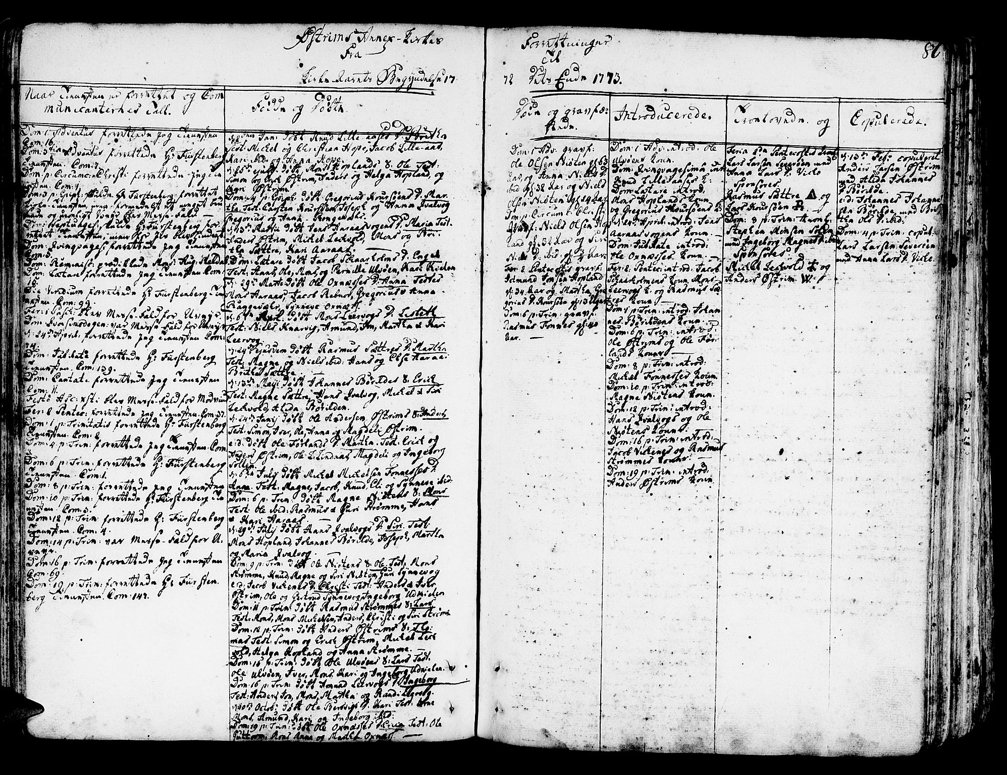 Lindås Sokneprestembete, AV/SAB-A-76701/H/Haa/Haaa/L0004: Parish register (official) no. A 4, 1764-1791, p. 86