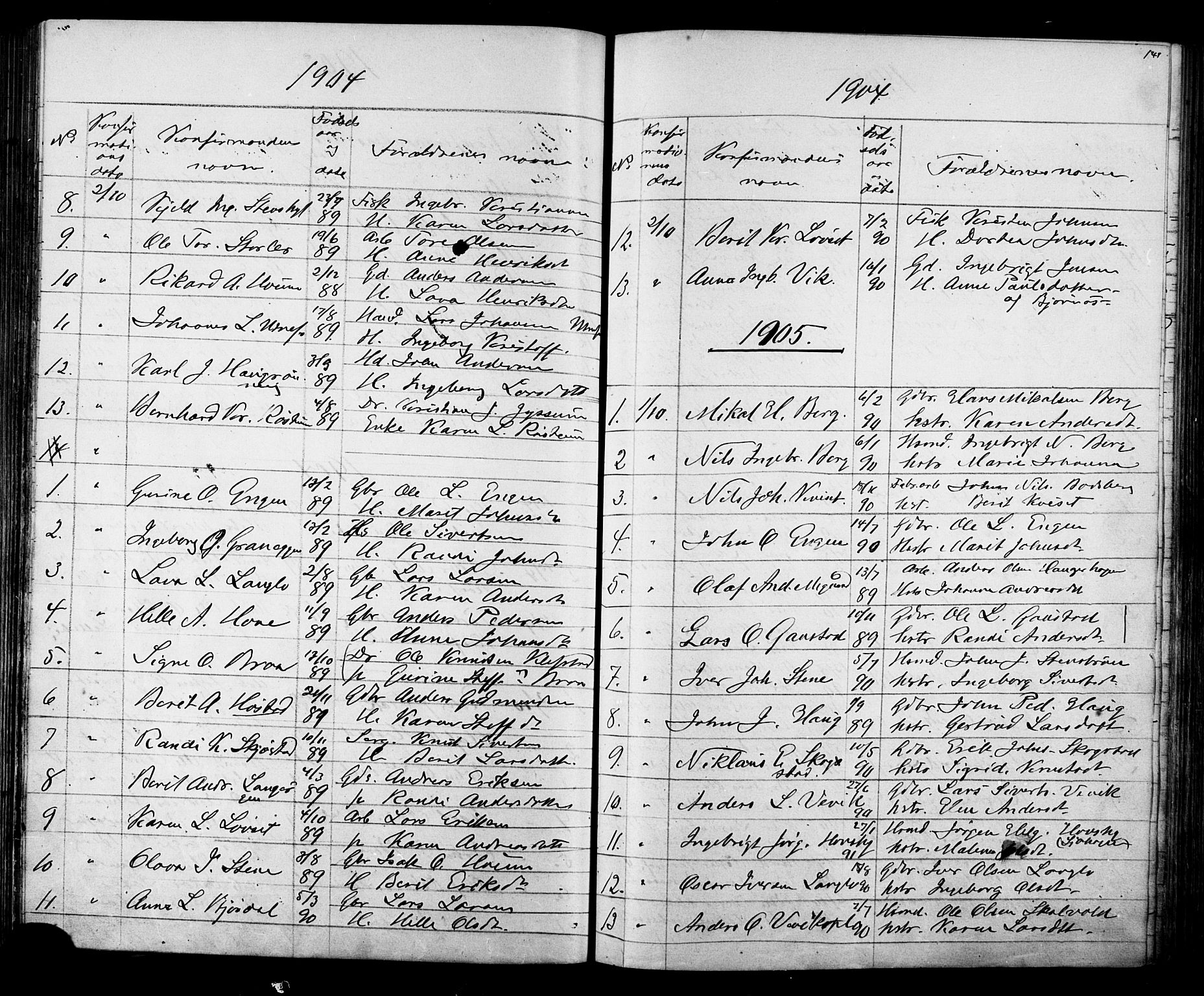 Ministerialprotokoller, klokkerbøker og fødselsregistre - Sør-Trøndelag, AV/SAT-A-1456/612/L0387: Parish register (copy) no. 612C03, 1874-1908, p. 141