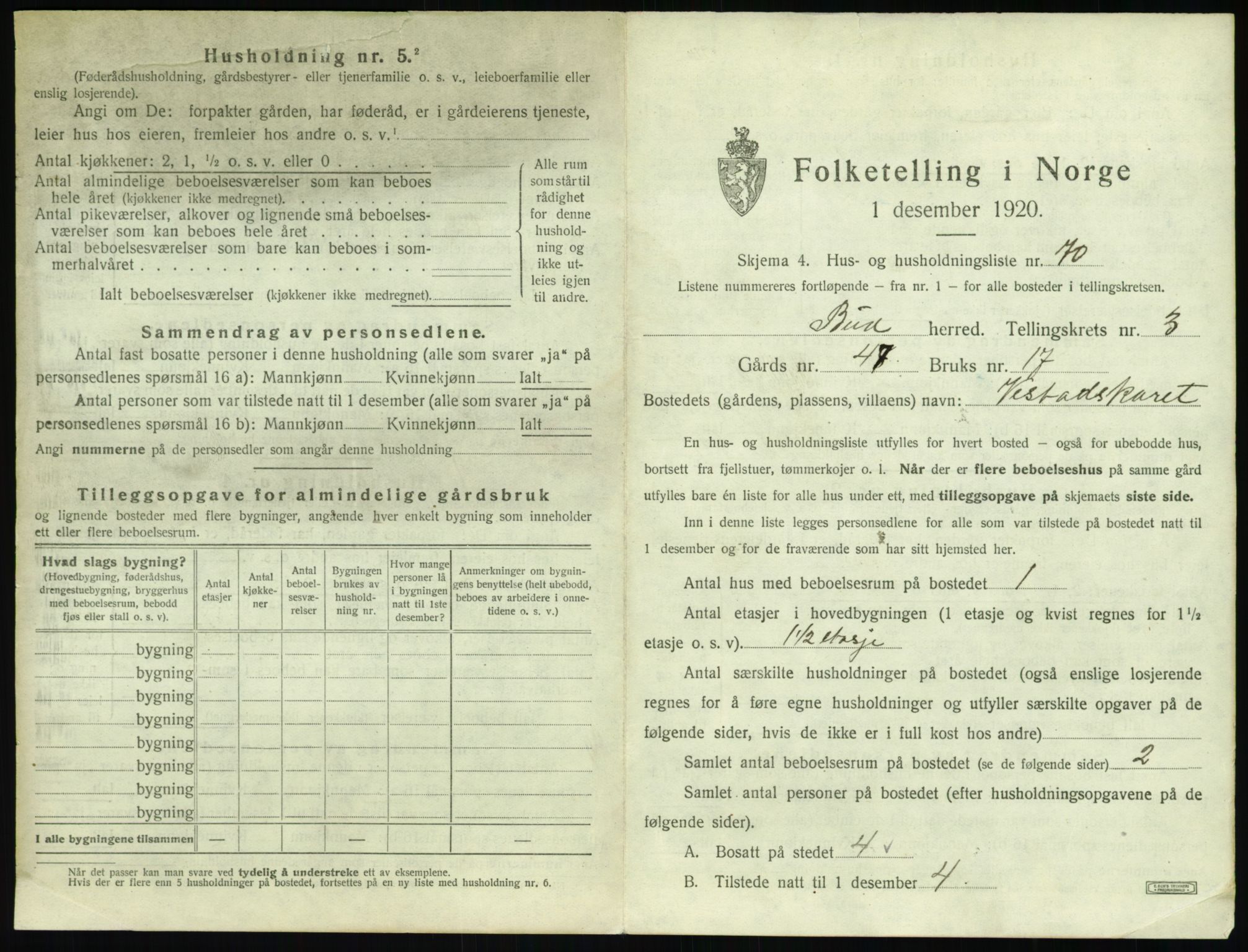 SAT, 1920 census for Bud, 1920, p. 566