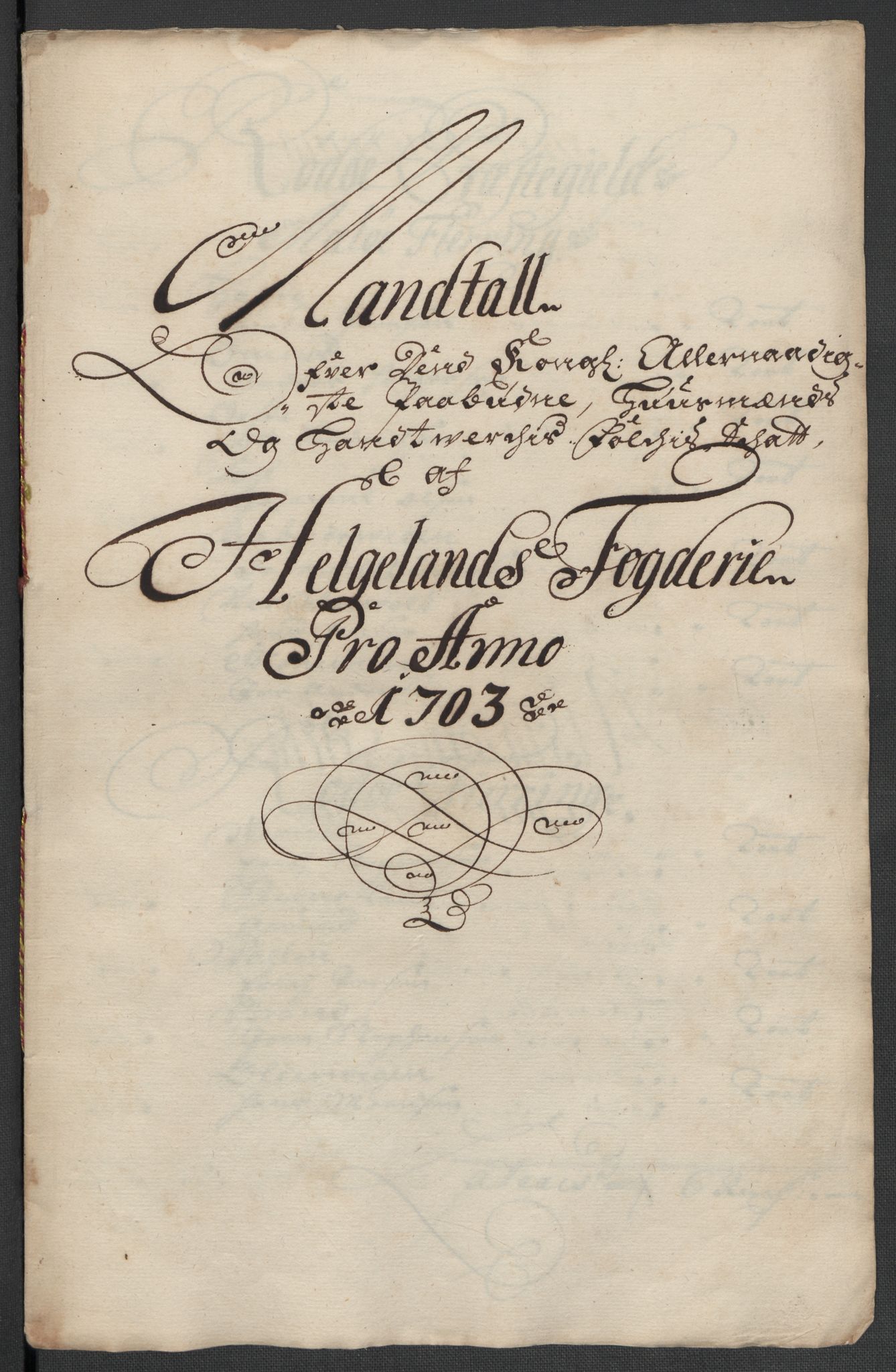 Rentekammeret inntil 1814, Reviderte regnskaper, Fogderegnskap, RA/EA-4092/R65/L4508: Fogderegnskap Helgeland, 1702-1705, p. 213