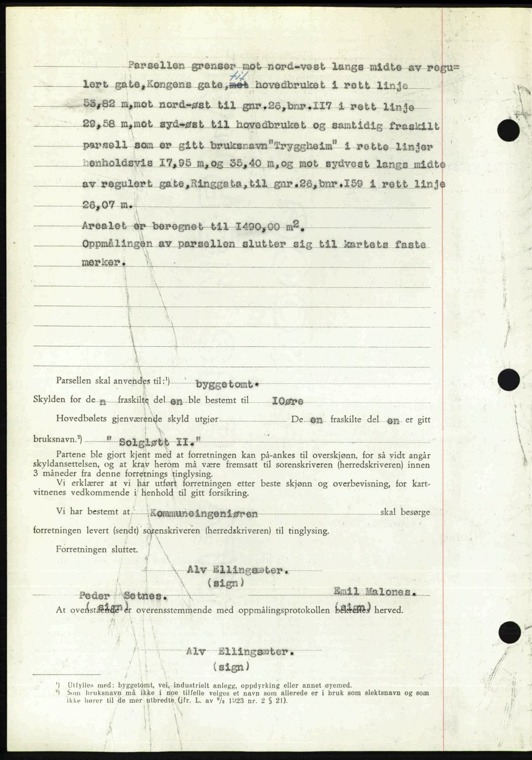 Romsdal sorenskriveri, AV/SAT-A-4149/1/2/2C: Mortgage book no. A27, 1948-1948, Diary no: : 2392/1948