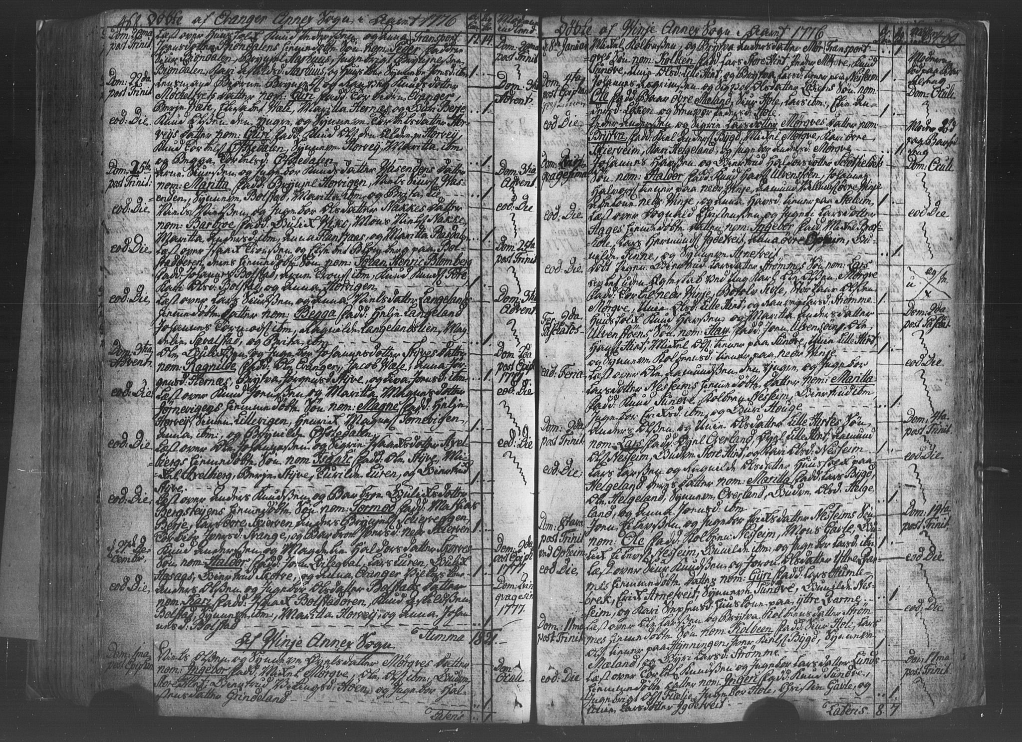 Voss sokneprestembete, SAB/A-79001/H/Haa: Parish register (official) no. A 8, 1752-1780, p. 468-469