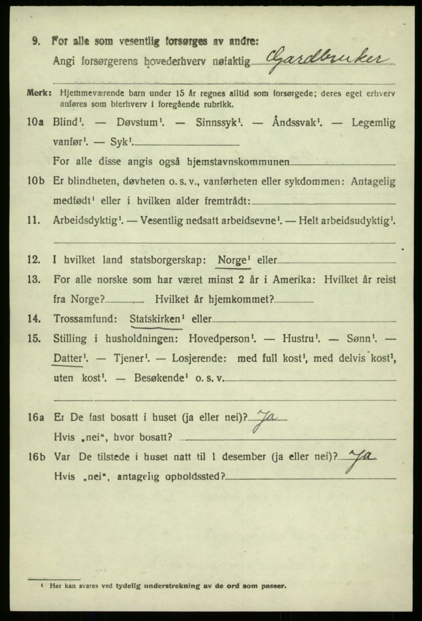 SAB, 1920 census for Modalen, 1920, p. 911