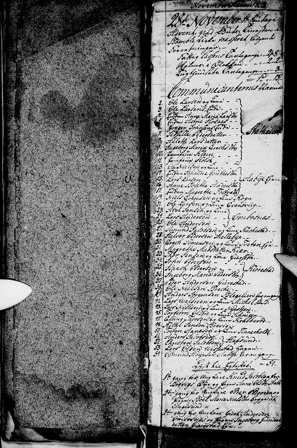 Bamble kirkebøker, AV/SAKO-A-253/G/Ga/L0003: Parish register (copy) no. I 3, 1802-1807