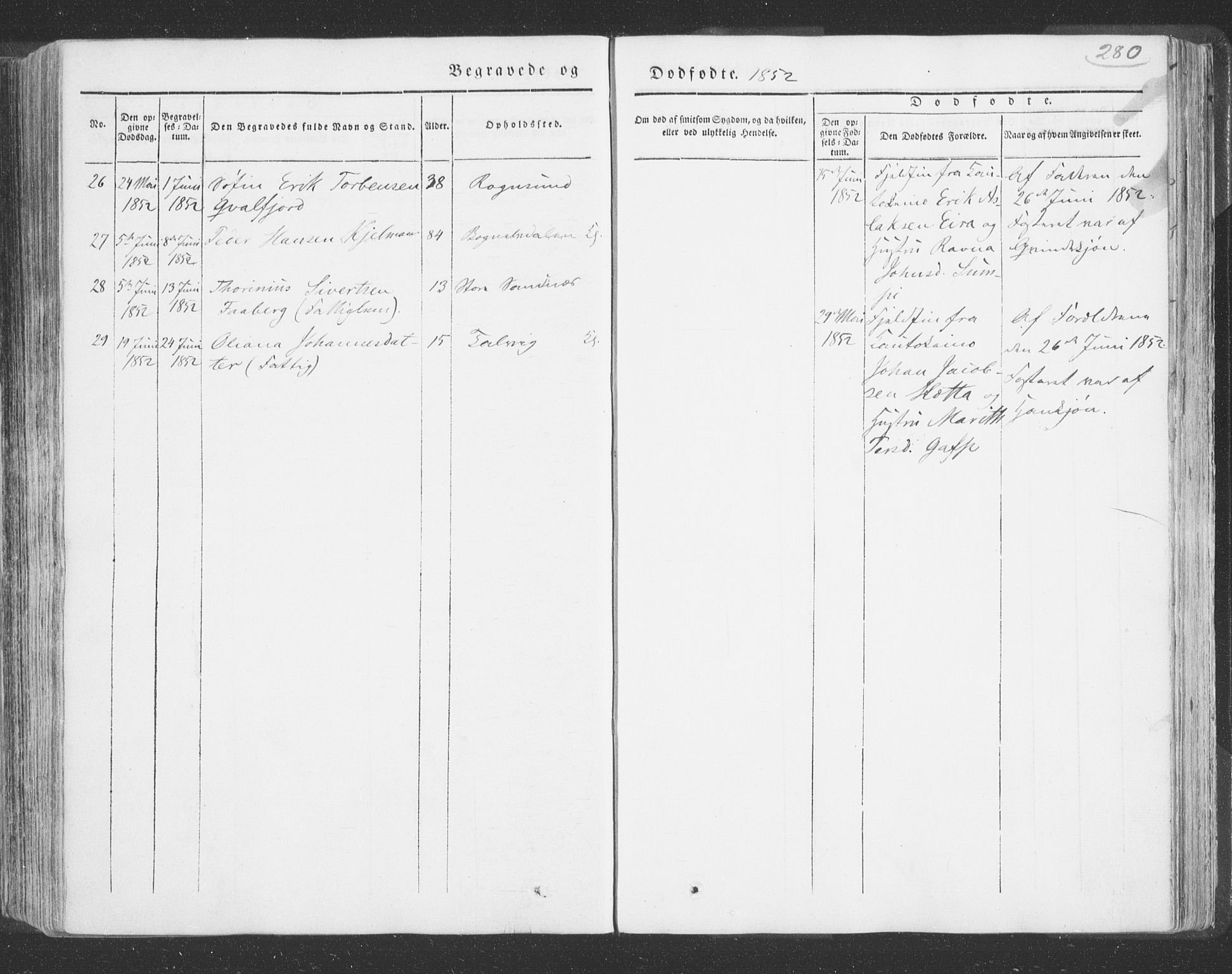 Talvik sokneprestkontor, AV/SATØ-S-1337/H/Ha/L0009kirke: Parish register (official) no. 9, 1837-1852, p. 280