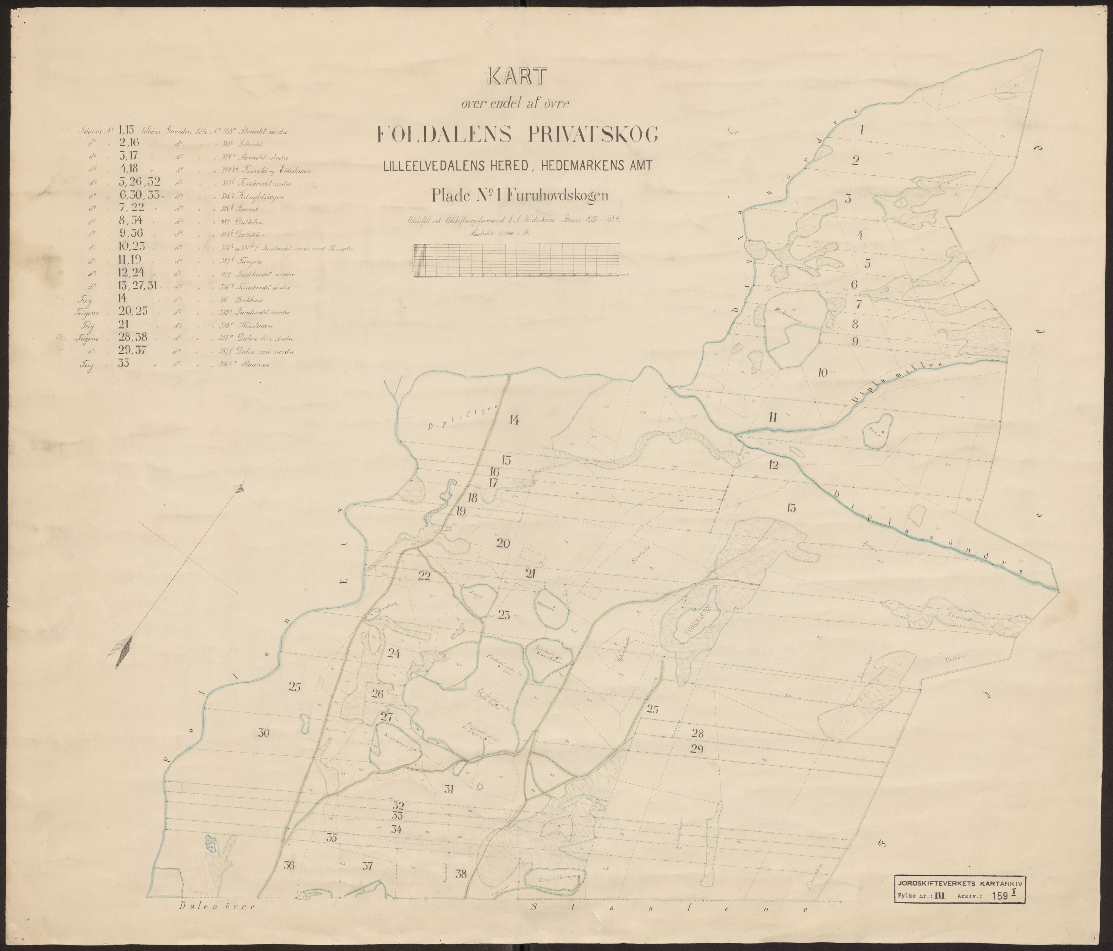 Jordskifteverkets kartarkiv, AV/RA-S-3929/T, 1859-1988, p. 211