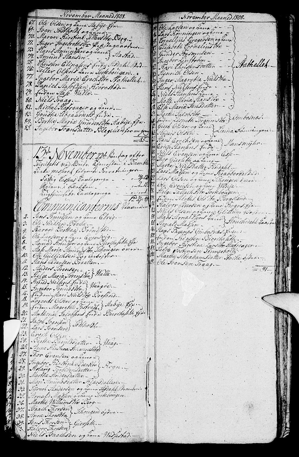 Bamble kirkebøker, AV/SAKO-A-253/G/Ga/L0004: Parish register (copy) no. I 4, 1808-1814