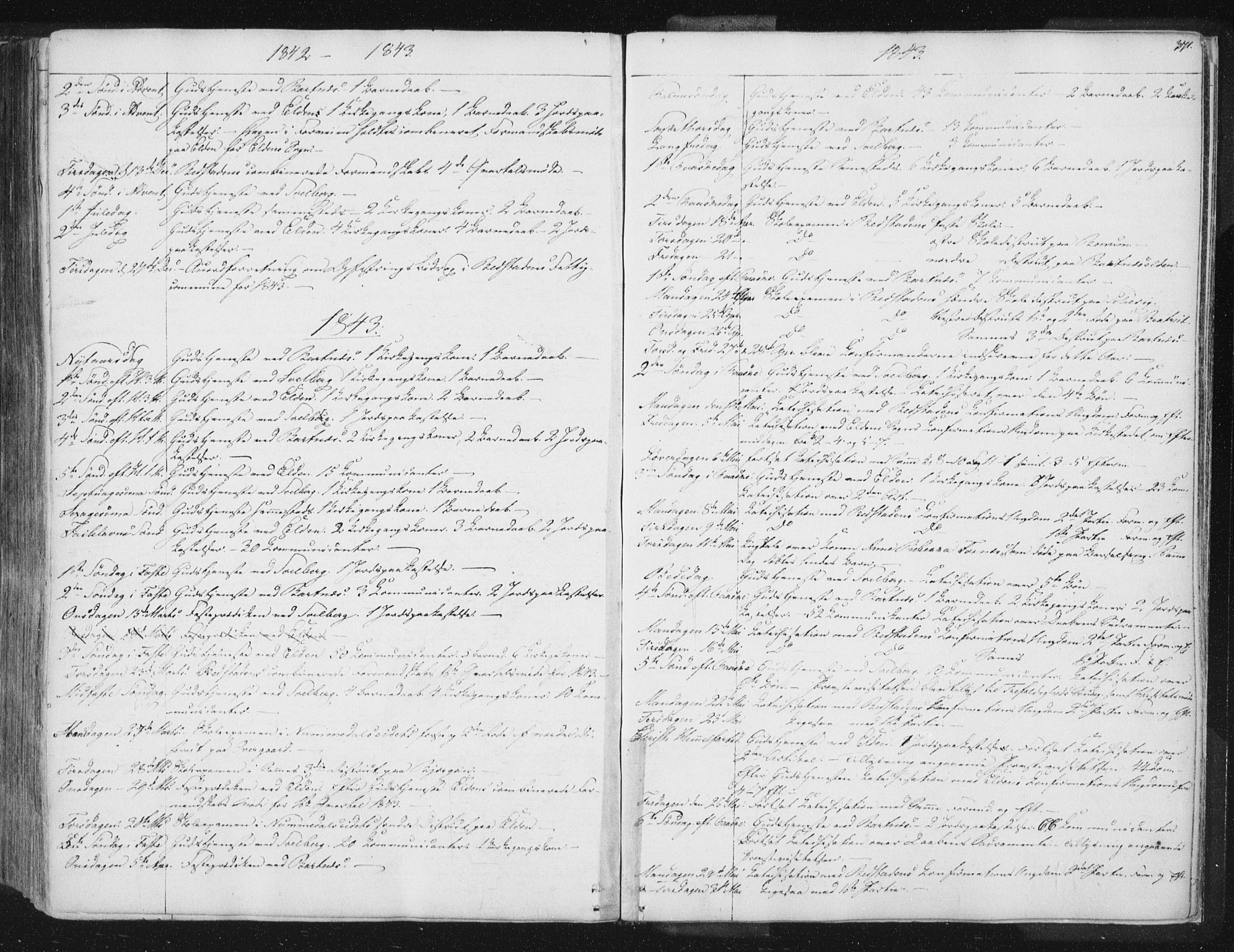 Ministerialprotokoller, klokkerbøker og fødselsregistre - Nord-Trøndelag, AV/SAT-A-1458/741/L0392: Parish register (official) no. 741A06, 1836-1848, p. 371