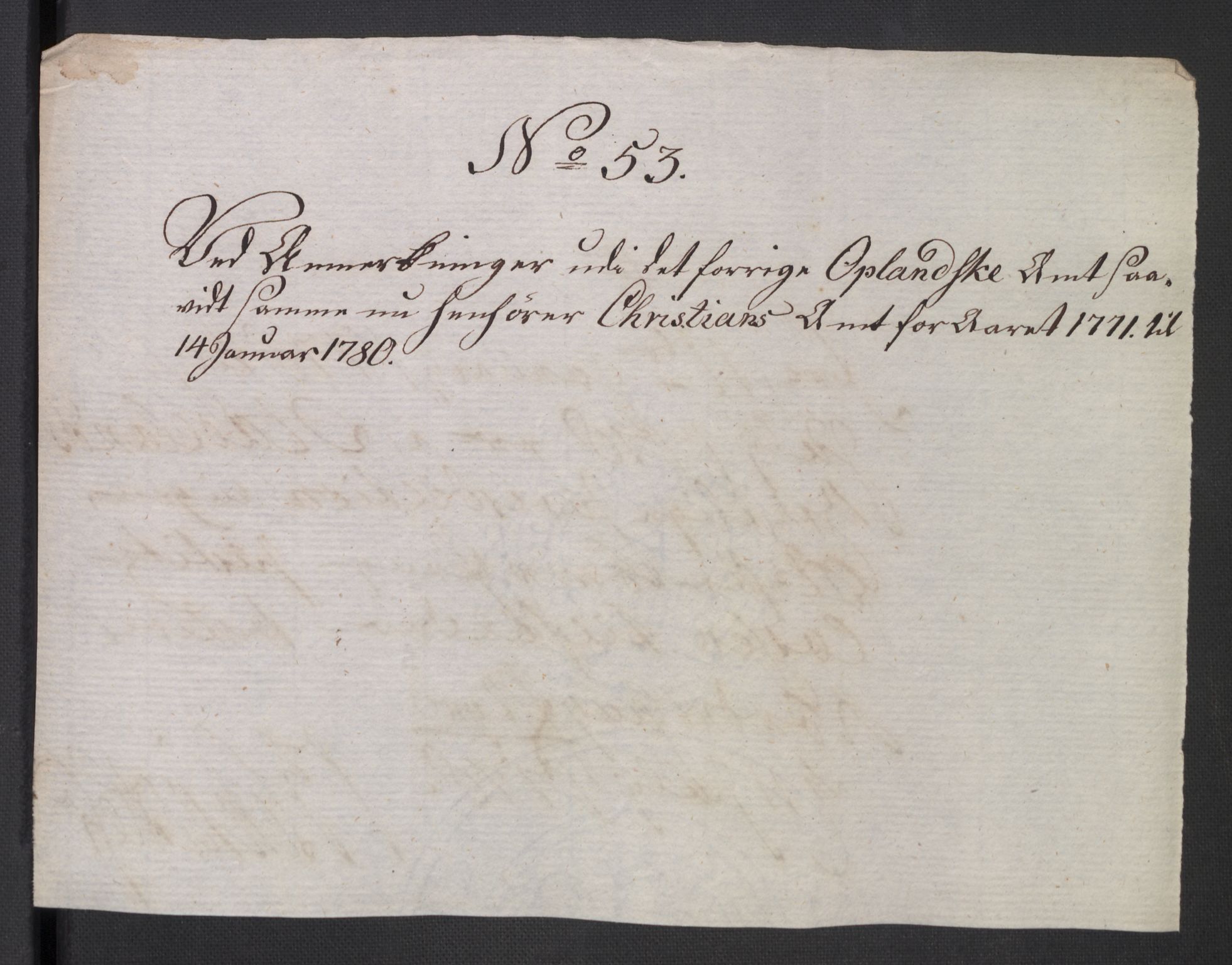 Rentekammeret inntil 1814, Reviderte regnskaper, Mindre regnskaper, AV/RA-EA-4068/Rb/L0014: Opplands amt, 1771-1779, p. 834