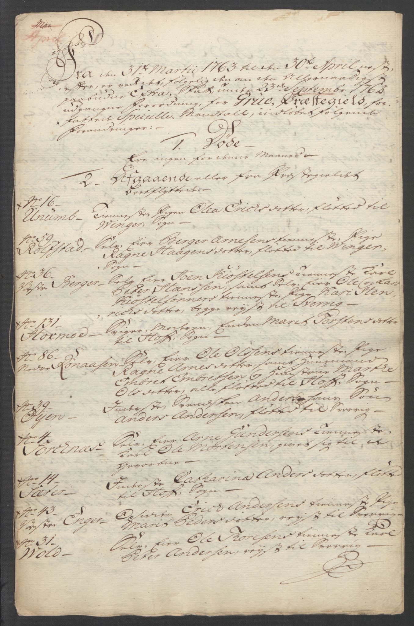 Rentekammeret inntil 1814, Reviderte regnskaper, Fogderegnskap, AV/RA-EA-4092/R14/L0959: Ekstraskatten Solør og Odal, 1763-1770, p. 86