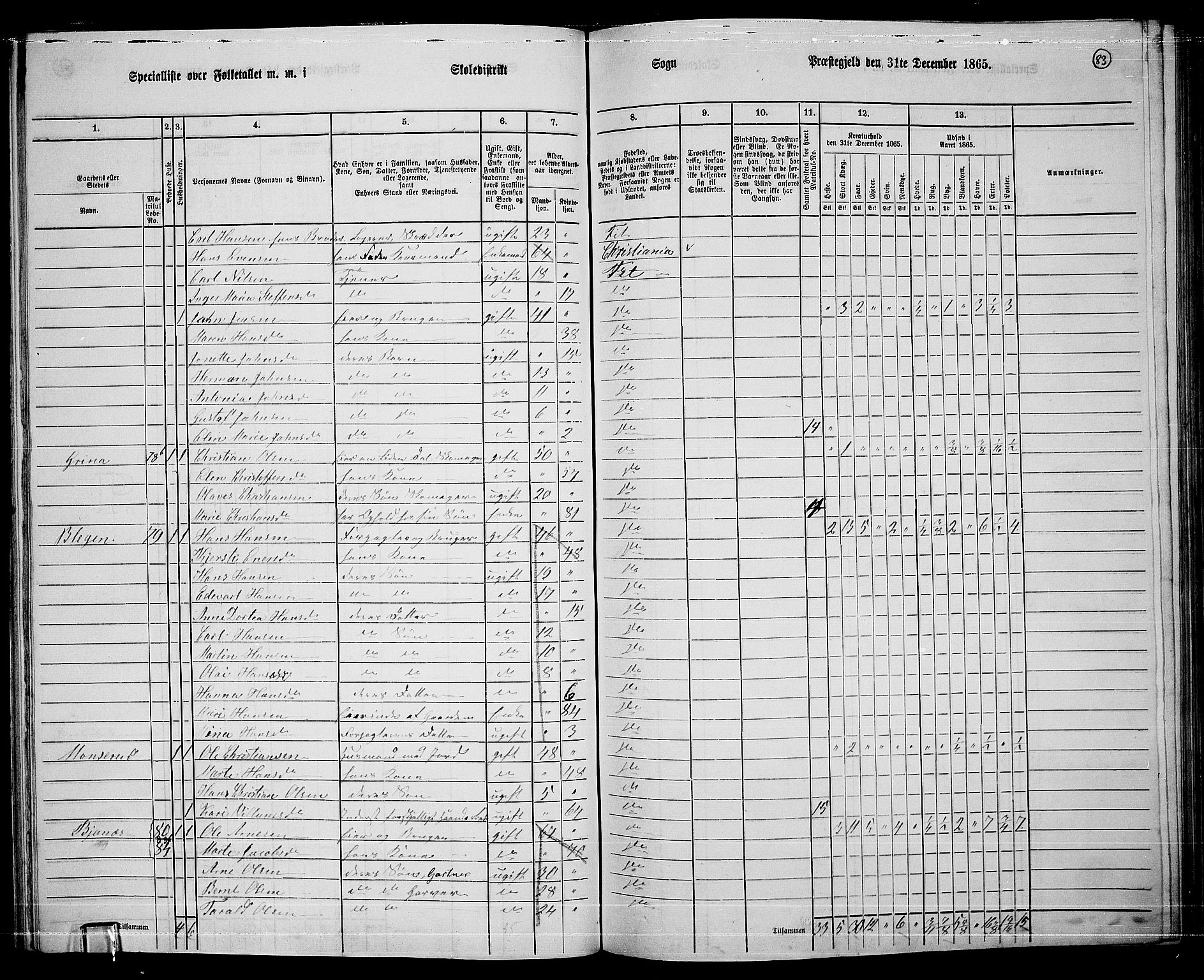 RA, 1865 census for Fet, 1865, p. 77