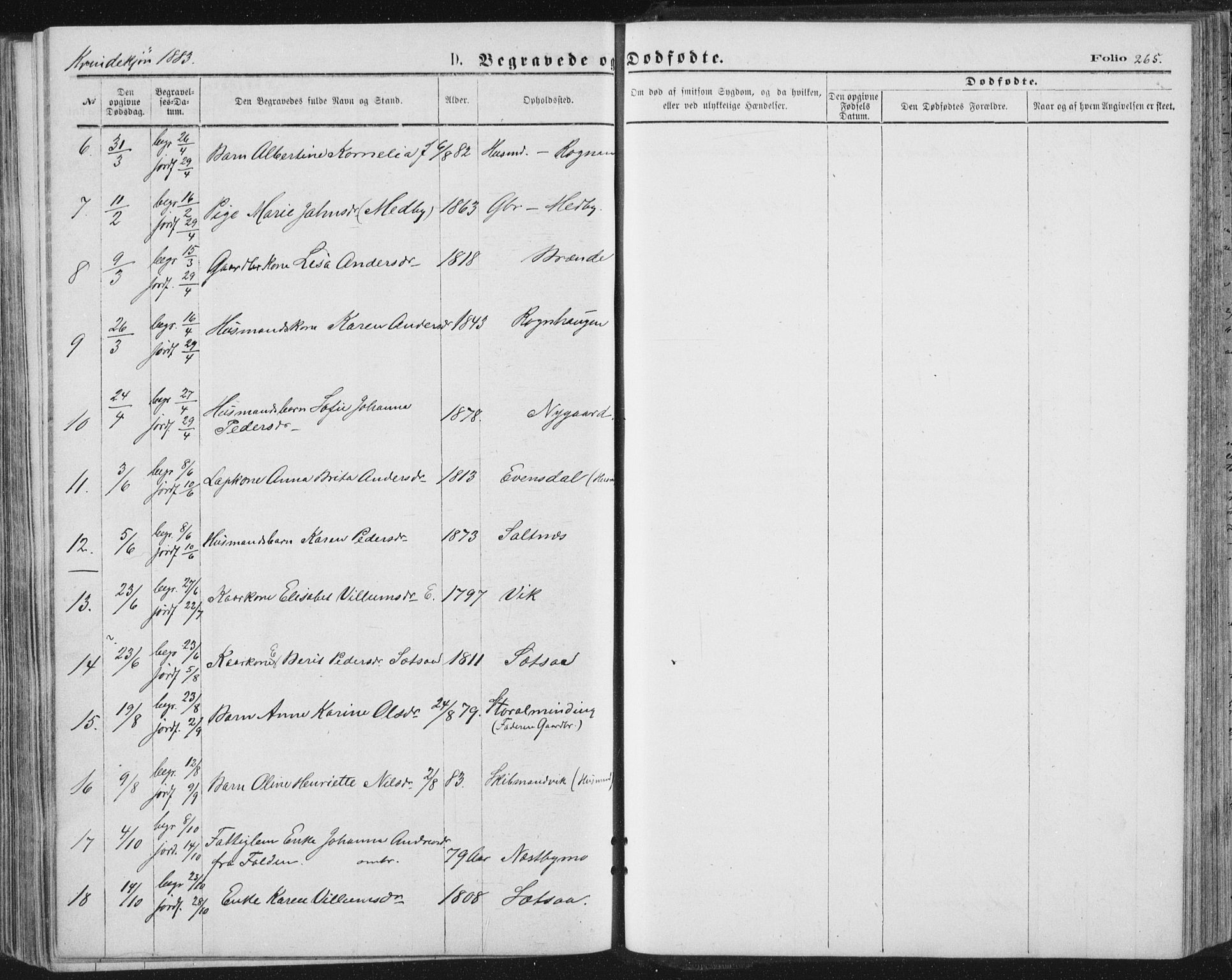 Ministerialprotokoller, klokkerbøker og fødselsregistre - Nordland, AV/SAT-A-1459/847/L0668: Parish register (official) no. 847A08, 1872-1886, p. 265