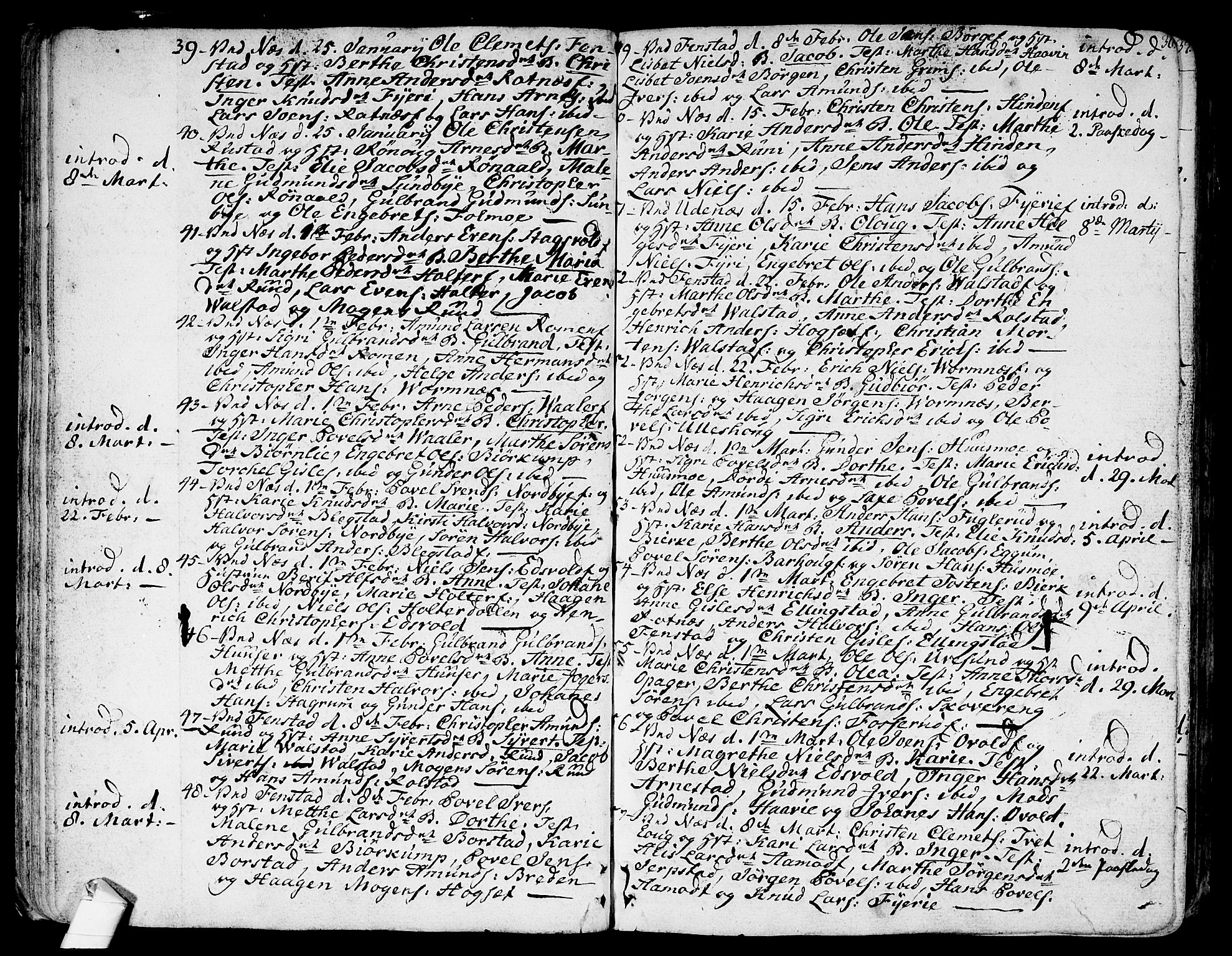 Nes prestekontor Kirkebøker, AV/SAO-A-10410/F/Fa/L0004: Parish register (official) no. I 4, 1781-1816, p. 36