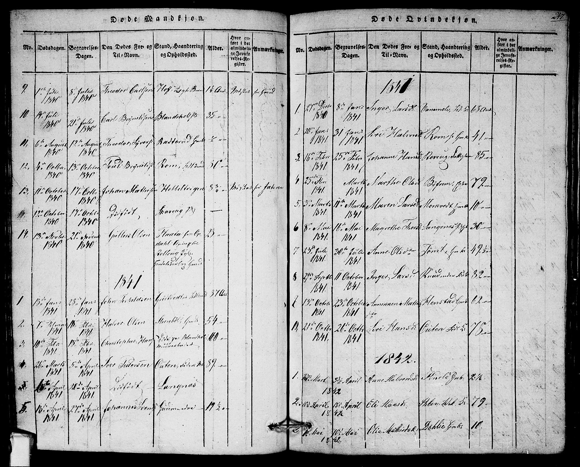 Askim prestekontor Kirkebøker, AV/SAO-A-10900/G/Ga/L0001: Parish register (copy) no. 1, 1817-1846, p. 246-247