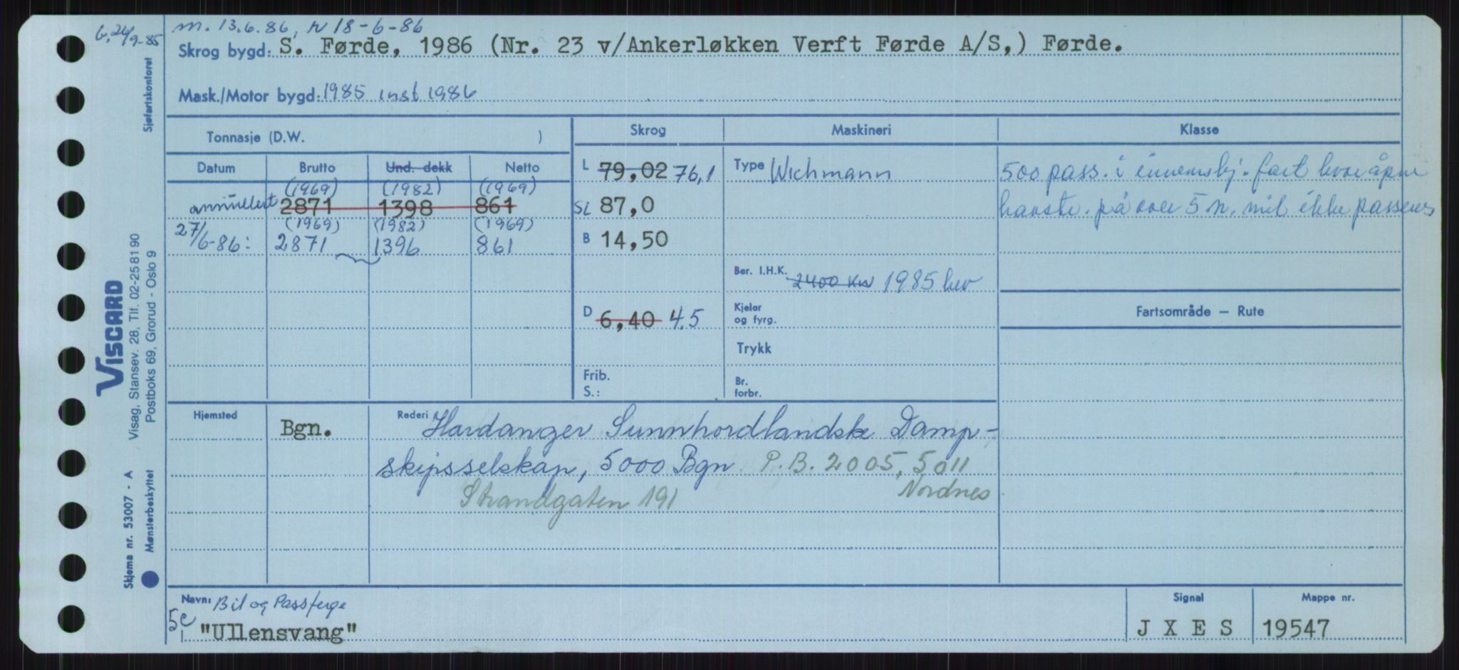 Sjøfartsdirektoratet med forløpere, Skipsmålingen, RA/S-1627/H/Ha/L0006/0002: Fartøy, Sver-Å / Fartøy, U-Å, p. 15