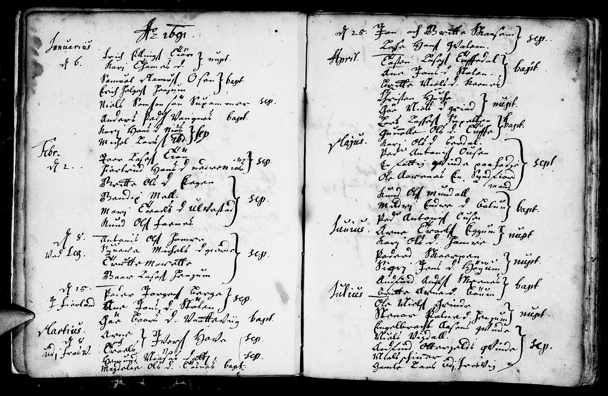 Leikanger sokneprestembete, AV/SAB-A-81001/H/Haa/Haaa/L0001: Parish register (official) no. A 1, 1690-1734, p. 6