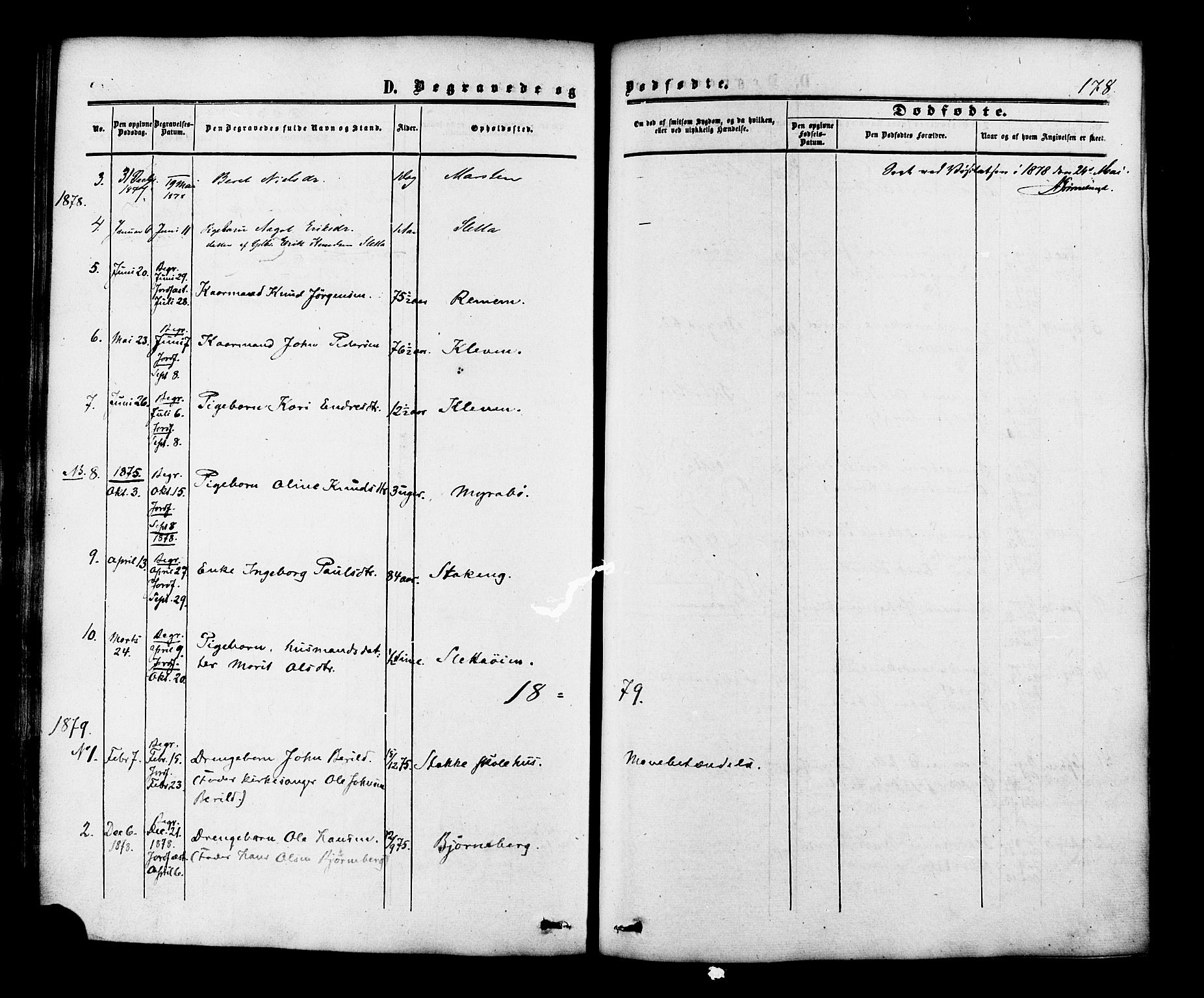 Ministerialprotokoller, klokkerbøker og fødselsregistre - Møre og Romsdal, AV/SAT-A-1454/546/L0594: Parish register (official) no. 546A02, 1854-1882, p. 178