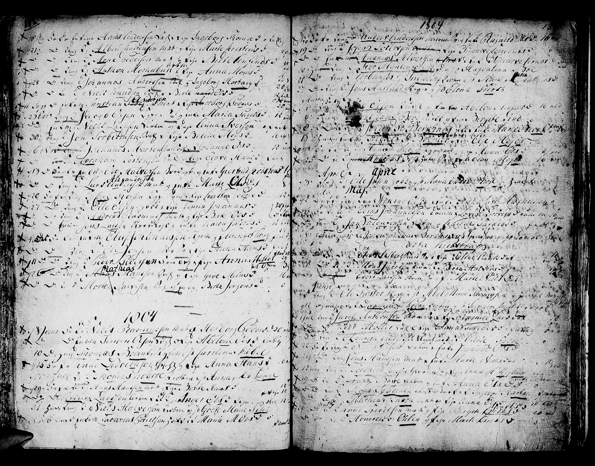 Domkirken sokneprestembete, SAB/A-74801/H/Haa/L0007: Parish register (official) no. A 7, 1725-1826, p. 132-133
