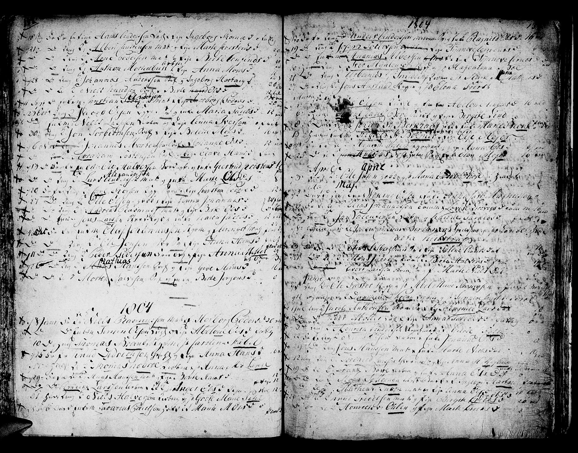 Domkirken sokneprestembete, AV/SAB-A-74801/H/Haa/L0007: Parish register (official) no. A 7, 1725-1826, p. 132-133