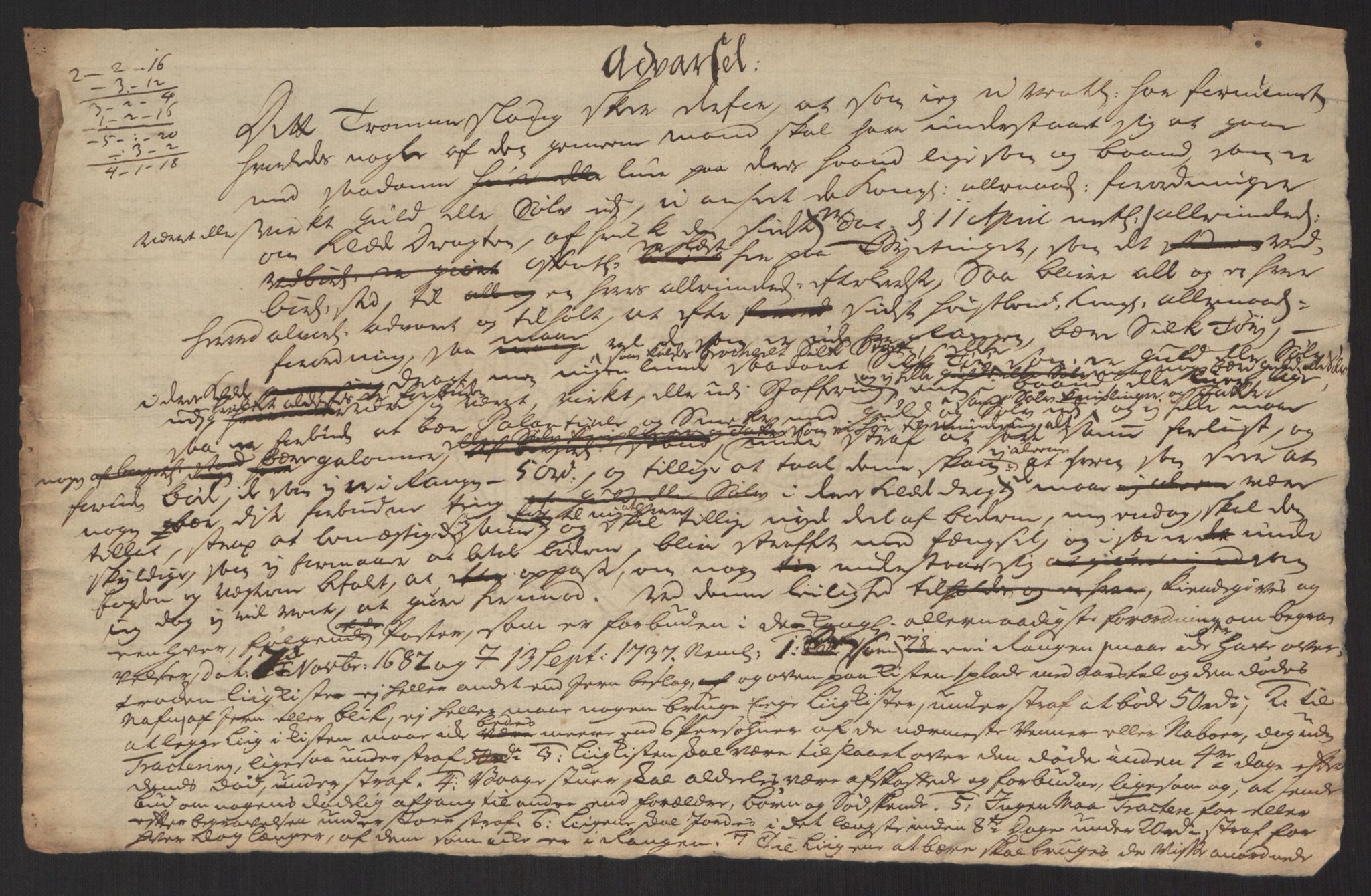 Larvik grevskap, SAKO/A-1056/Y/Yb/L0001: Dokumenter, 1698-1782, p. 77