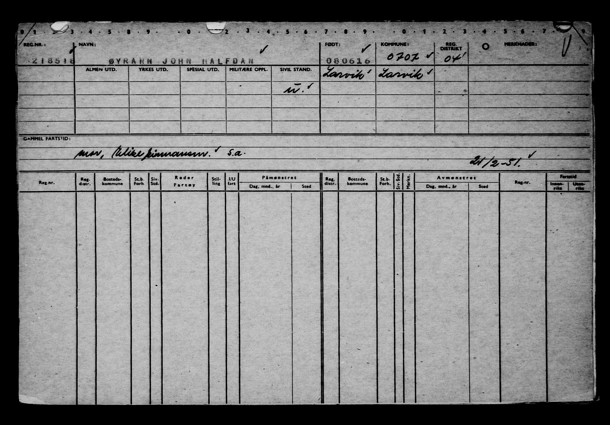 Direktoratet for sjømenn, AV/RA-S-3545/G/Gb/L0139: Hovedkort, 1916, p. 663