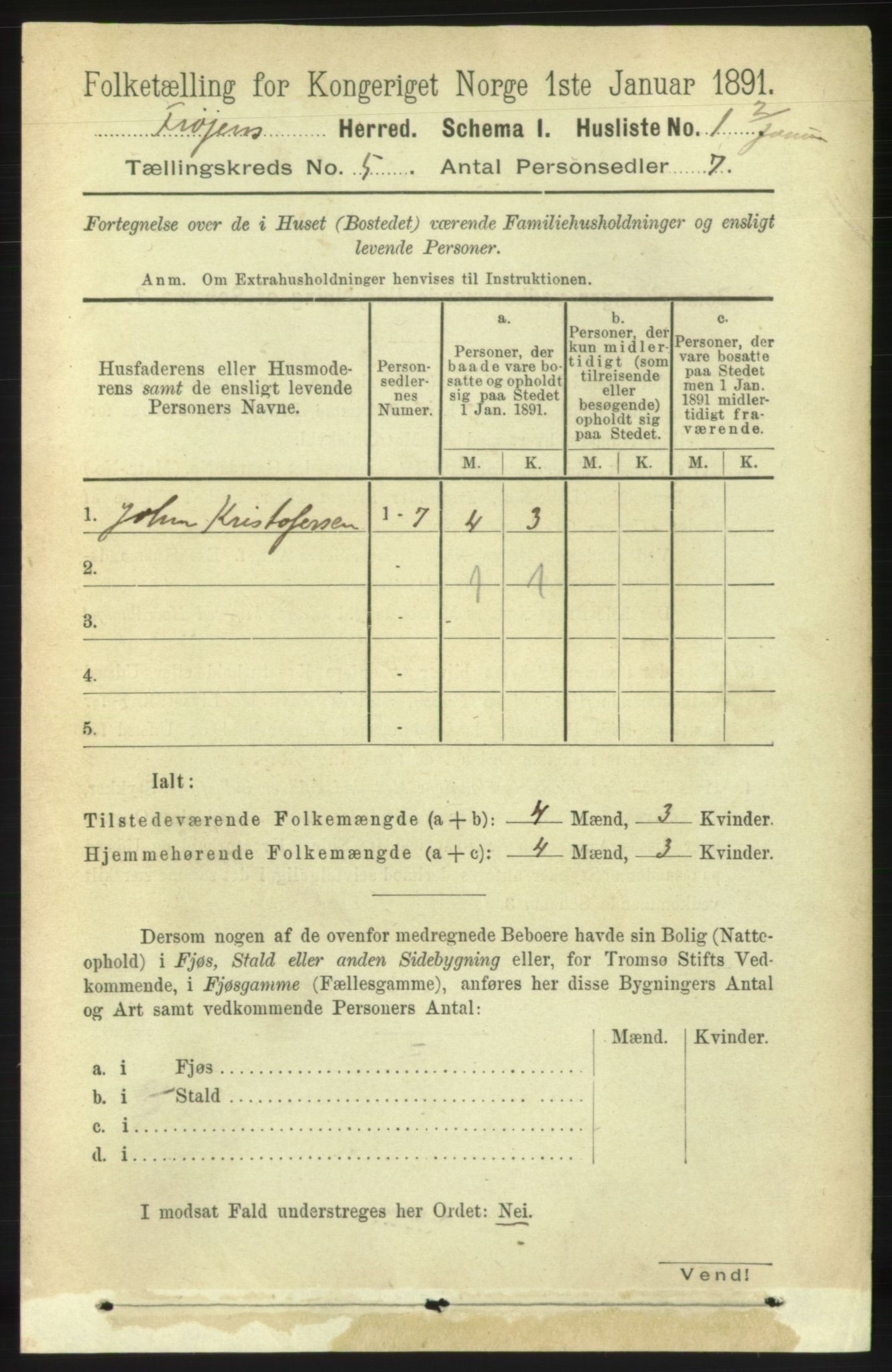 RA, 1891 census for 1619 Frøya, 1891, p. 3238