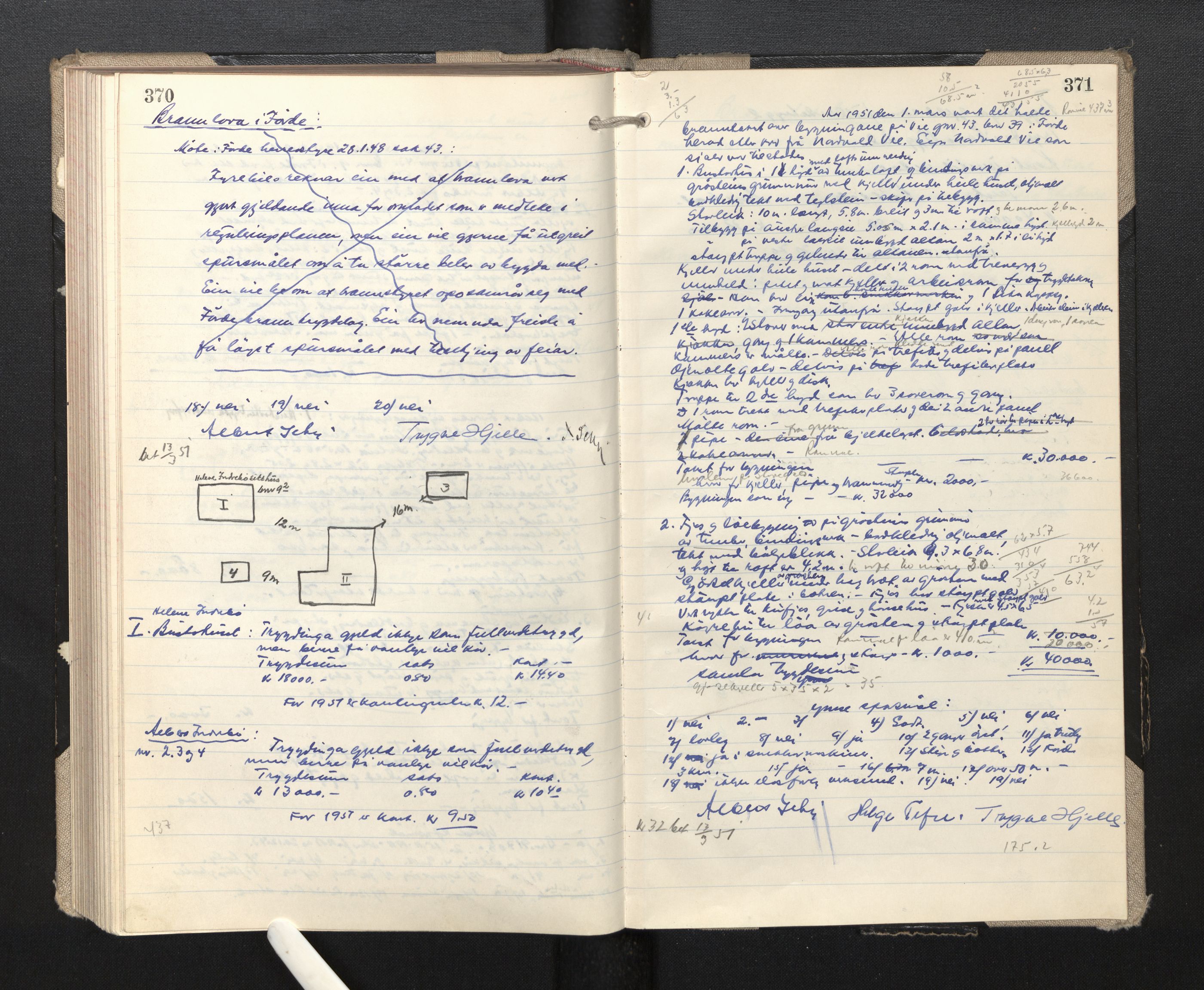 Lensmannen i Førde, AV/SAB-A-27401/0012/L0003: Branntakstprotokoll, 1948-1951, p. 370-371