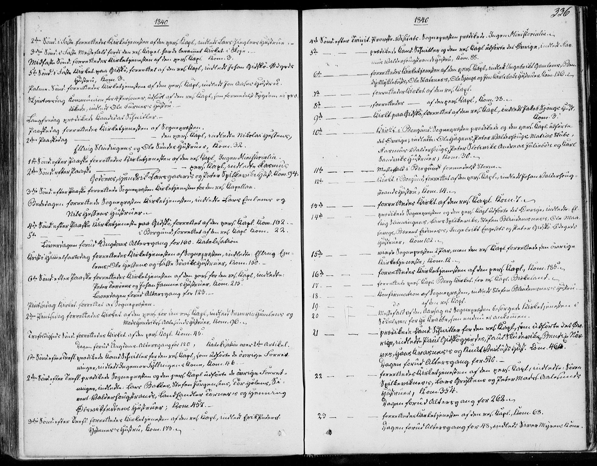 Ministerialprotokoller, klokkerbøker og fødselsregistre - Møre og Romsdal, SAT/A-1454/528/L0396: Parish register (official) no. 528A07, 1839-1847, p. 336