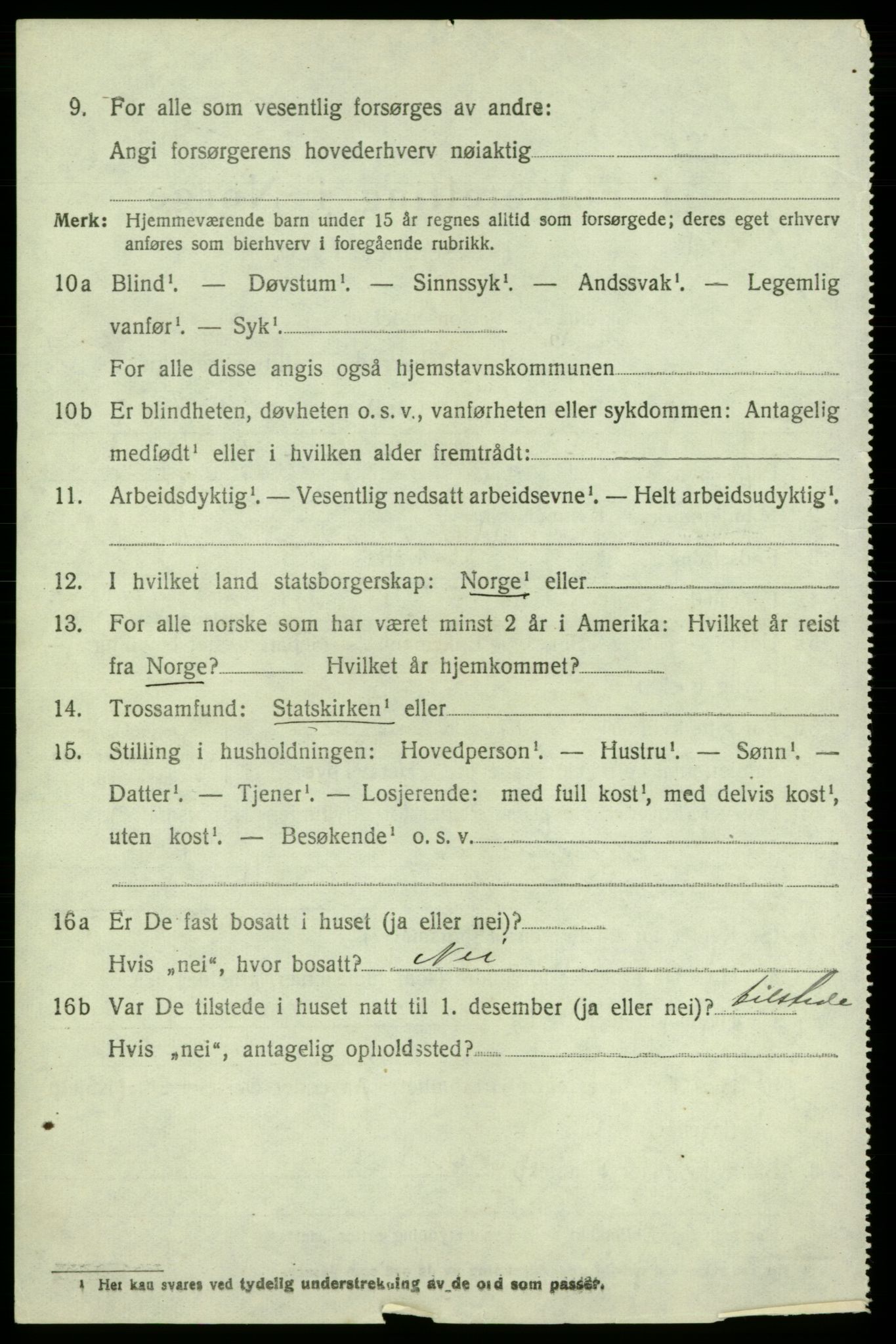 SAB, 1920 census for Jondal, 1920, p. 1743