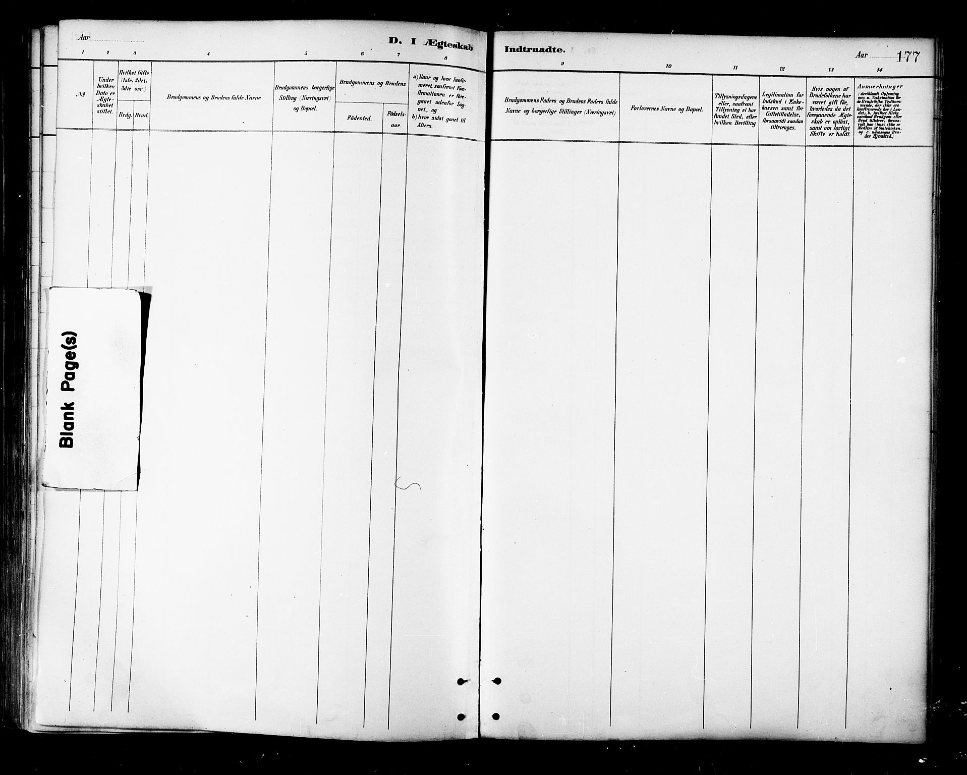 Ministerialprotokoller, klokkerbøker og fødselsregistre - Nordland, SAT/A-1459/881/L1167: Parish register (copy) no. 881C04, 1886-1899, p. 177