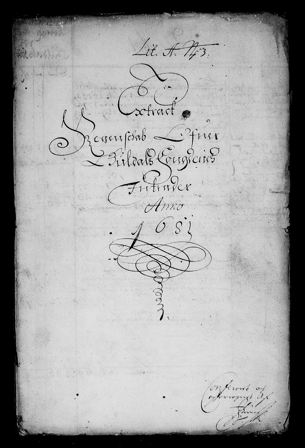 Rentekammeret inntil 1814, Reviderte regnskaper, Stiftamtstueregnskaper, Trondheim stiftamt og Nordland amt, AV/RA-EA-6044/R/Rf/L0063: Trondheim stiftamt, 1681