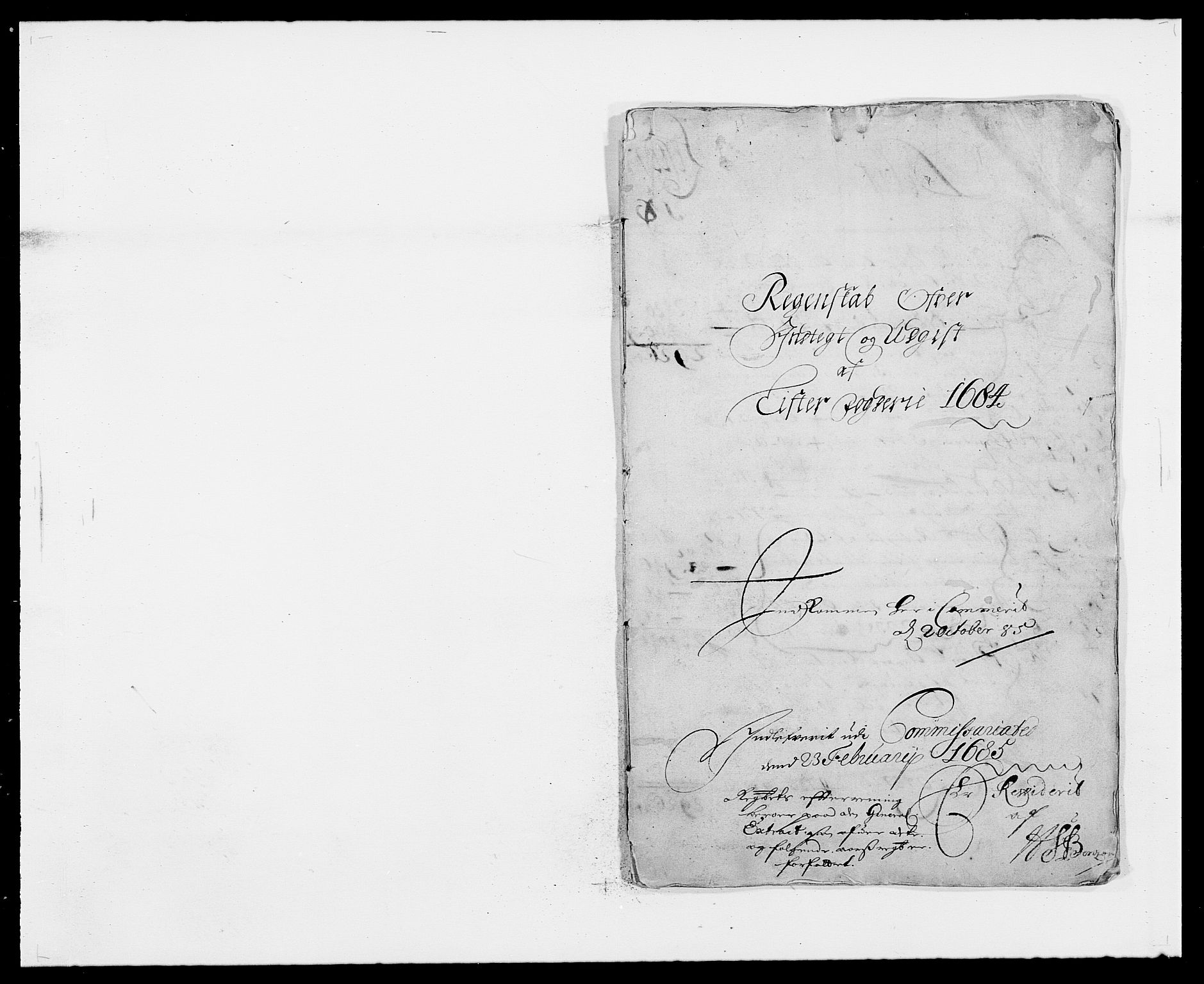 Rentekammeret inntil 1814, Reviderte regnskaper, Fogderegnskap, AV/RA-EA-4092/R41/L2533: Fogderegnskap Lista, 1684-1685, p. 1