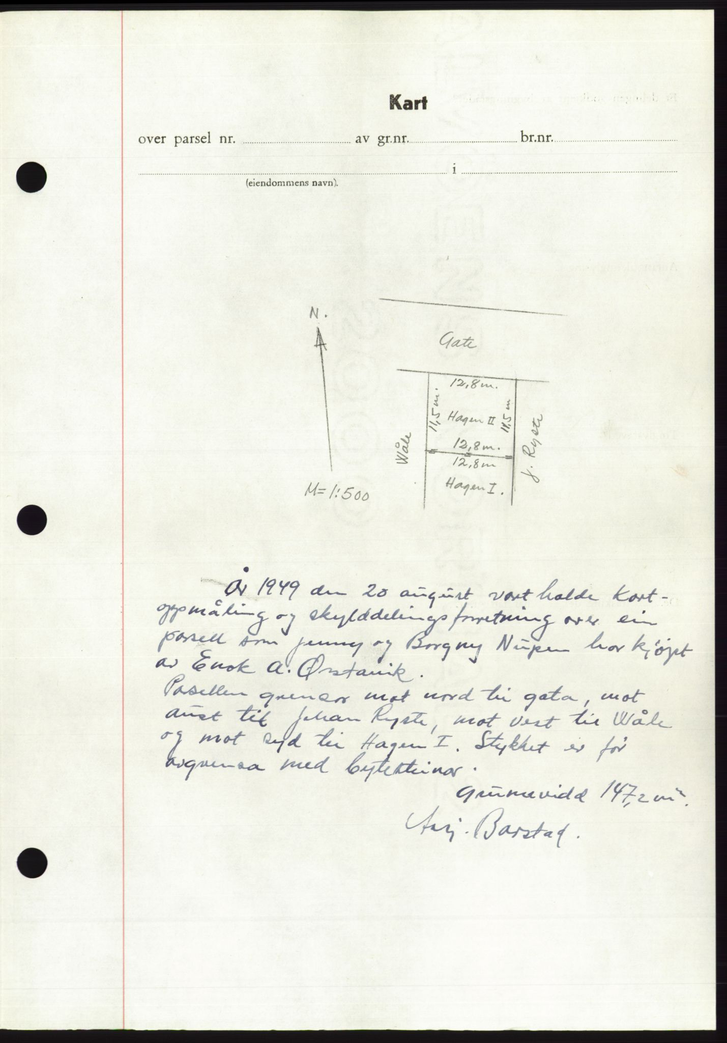 Søre Sunnmøre sorenskriveri, AV/SAT-A-4122/1/2/2C/L0085: Mortgage book no. 11A, 1949-1949, Diary no: : 1983/1949