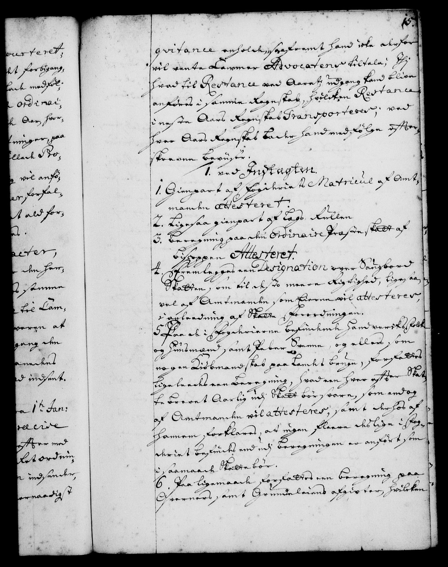 Rentekammeret, Kammerkanselliet, RA/EA-3111/G/Gg/Ggi/L0001: Norsk instruksjonsprotokoll med register (merket RK 53.34), 1720-1729, p. 15