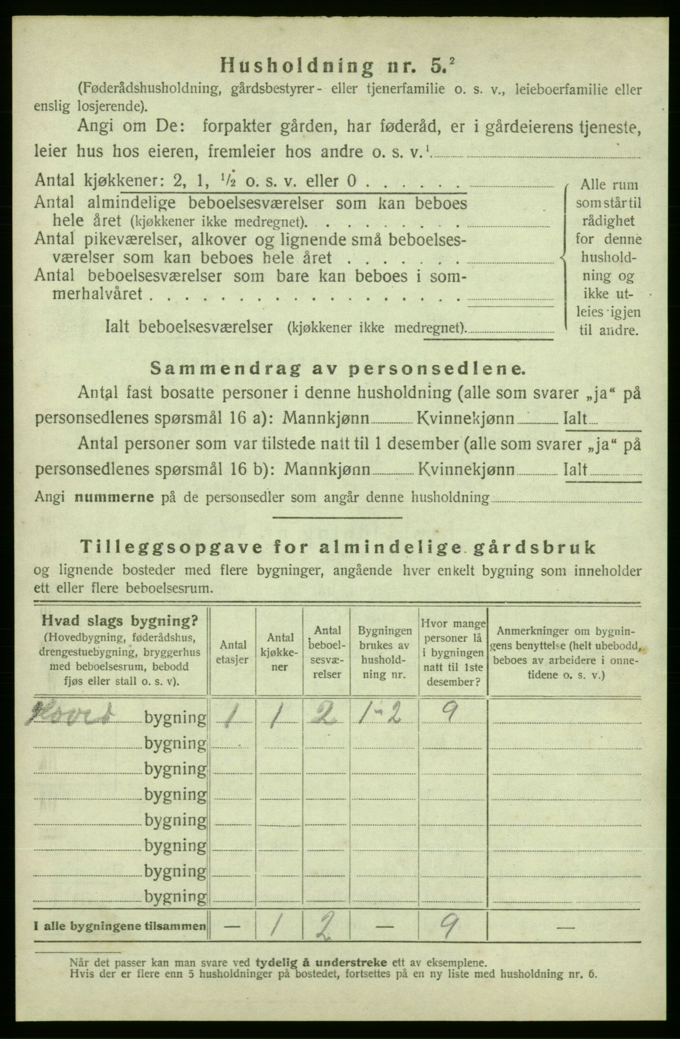 SAB, 1920 census for Skånevik, 1920, p. 2104