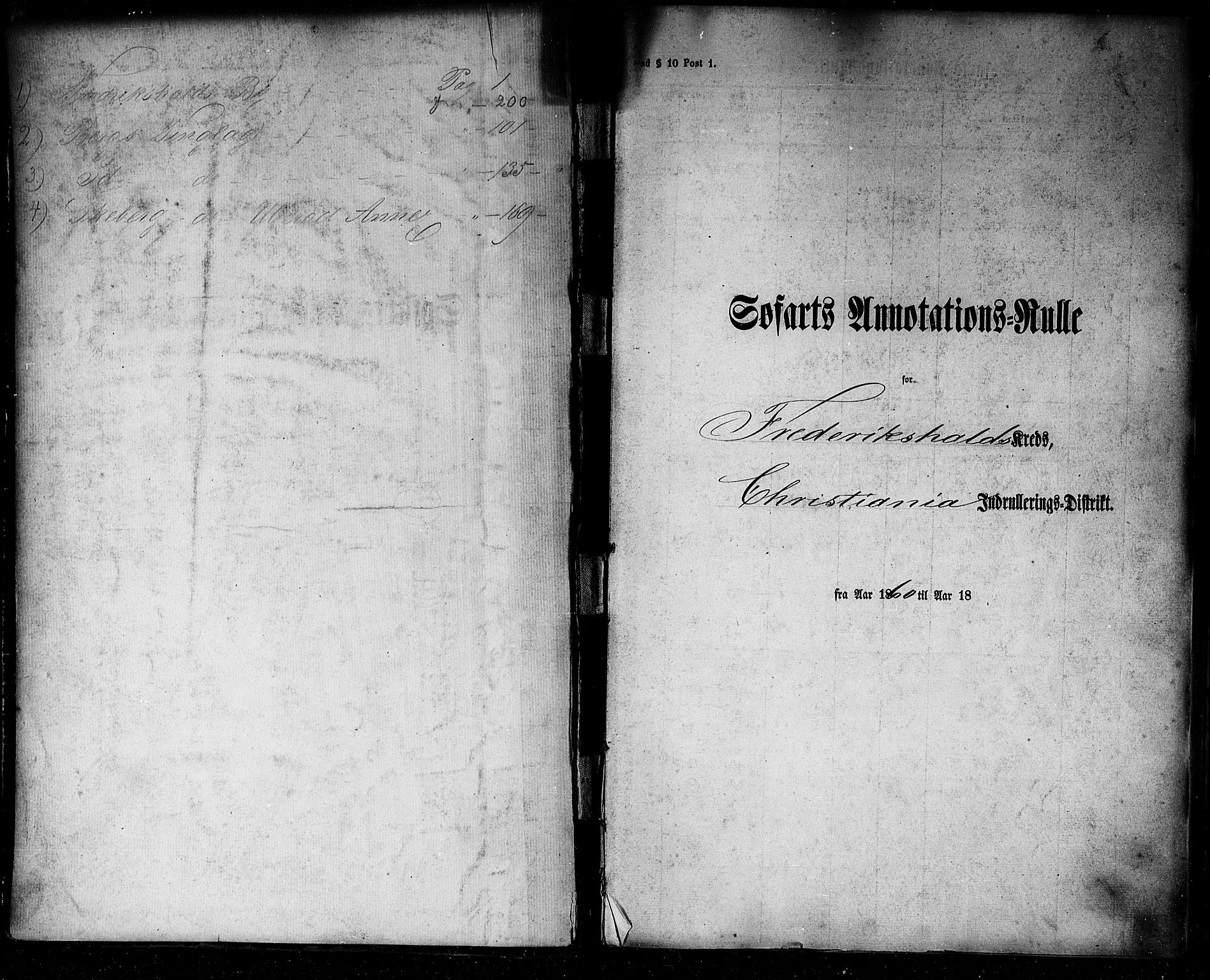 Halden mønstringskontor, SAO/A-10569a/F/Fc/Fca/L0001: Annotasjonsrulle, 1860-1868, p. 2