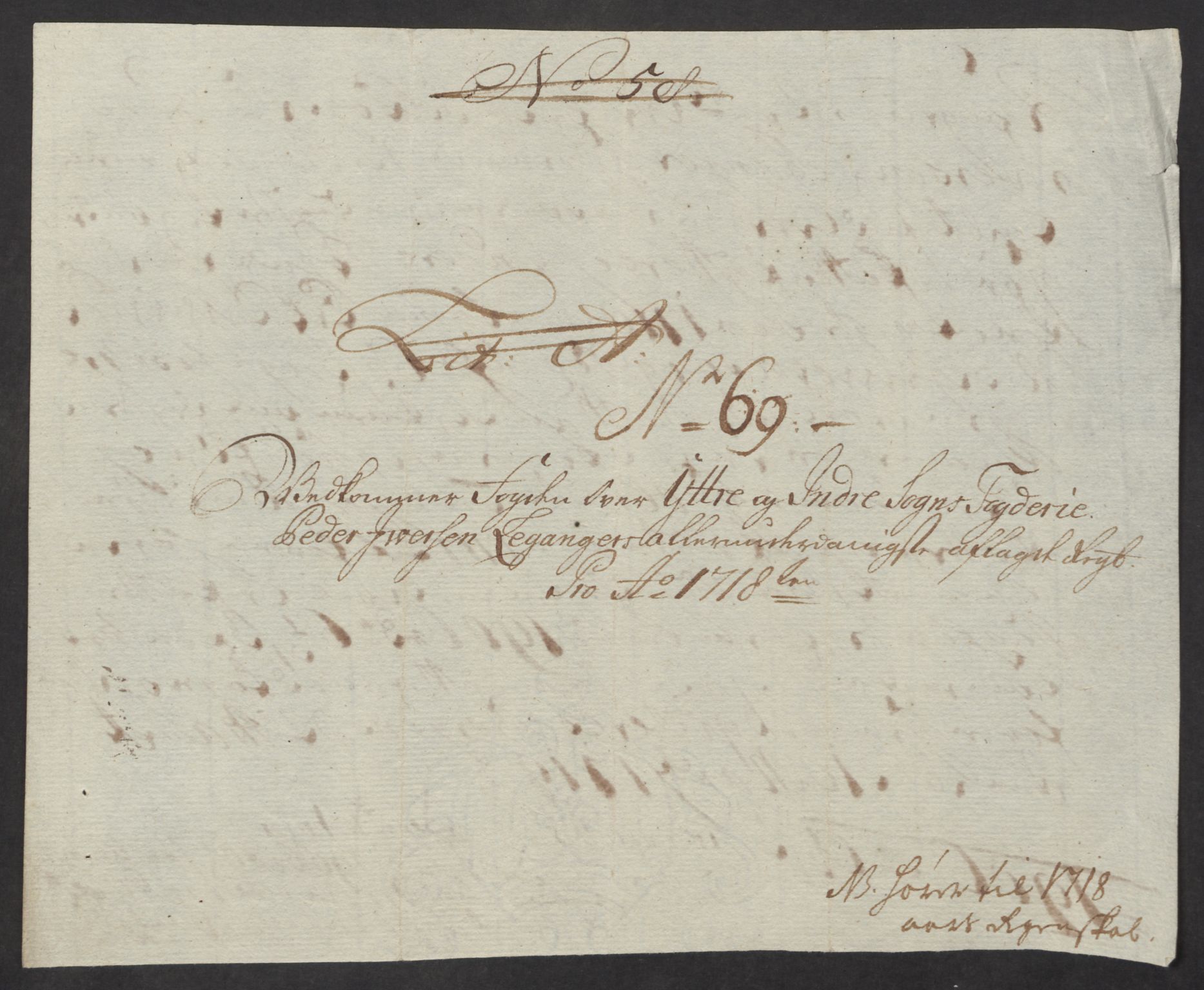 Rentekammeret inntil 1814, Reviderte regnskaper, Fogderegnskap, AV/RA-EA-4092/R52/L3321: Fogderegnskap Sogn, 1717-1718, p. 882