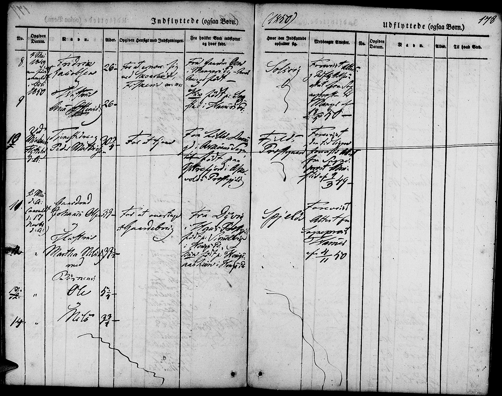 Fjell sokneprestembete, AV/SAB-A-75301/H/Haa: Parish register (official) no. A 1, 1835-1850, p. 178