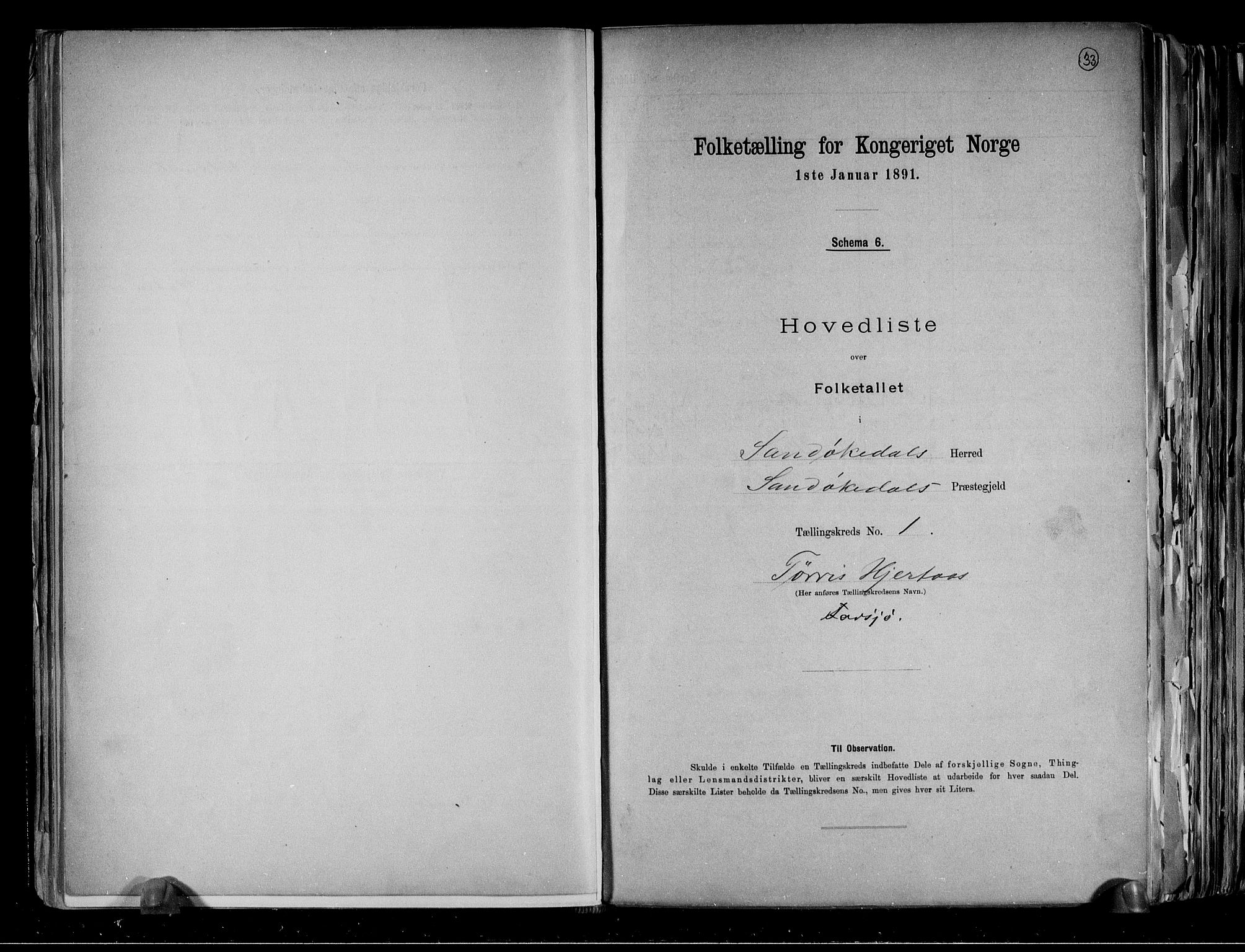 RA, 1891 census for 0816 Sannidal, 1891, p. 5