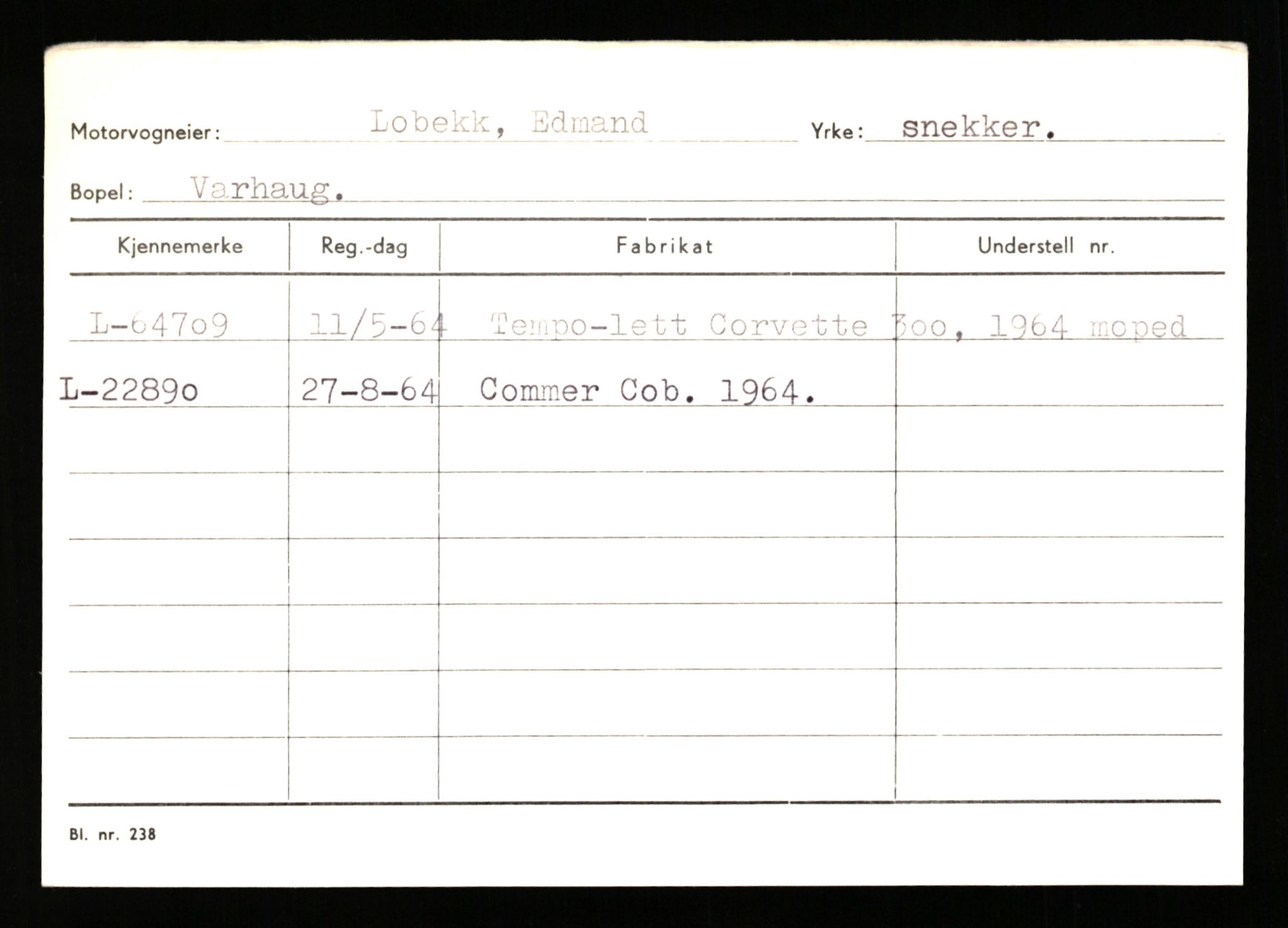 Stavanger trafikkstasjon, SAST/A-101942/0/H/L0023: Liabø - Lutsi, 1930-1971, p. 1491