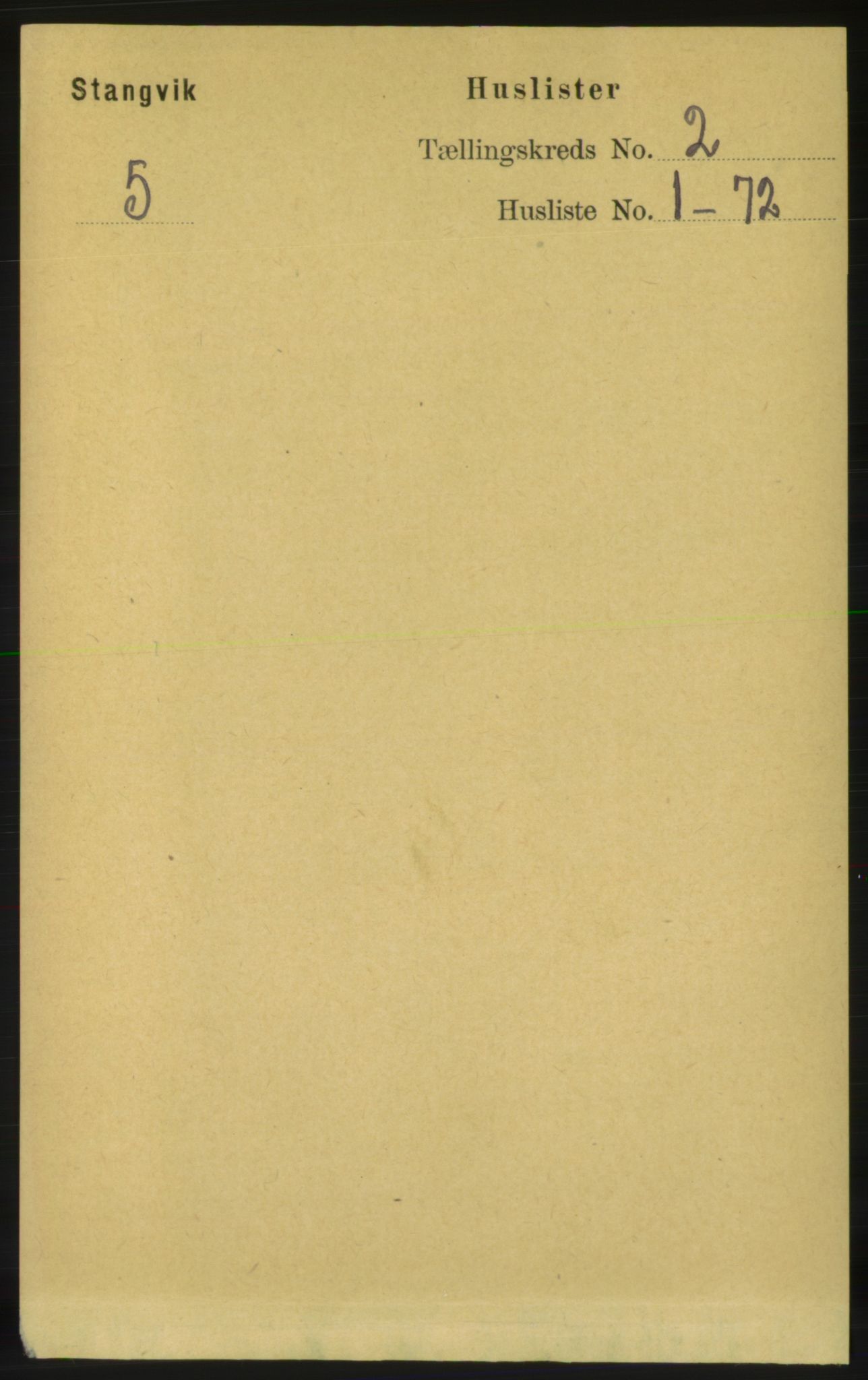 RA, 1891 census for 1564 Stangvik, 1891, p. 585