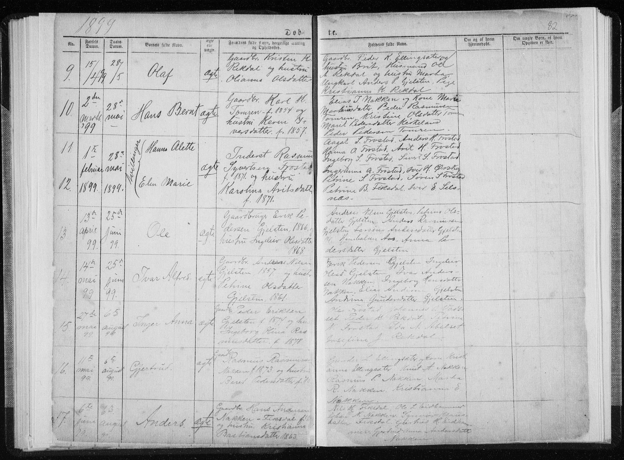 Ministerialprotokoller, klokkerbøker og fødselsregistre - Møre og Romsdal, AV/SAT-A-1454/540/L0541: Parish register (copy) no. 540C01, 1867-1920, p. 82